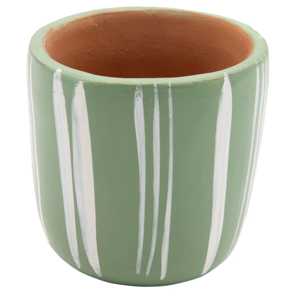 Huancito Hand-Painted Clay Tea Cup - Image 8