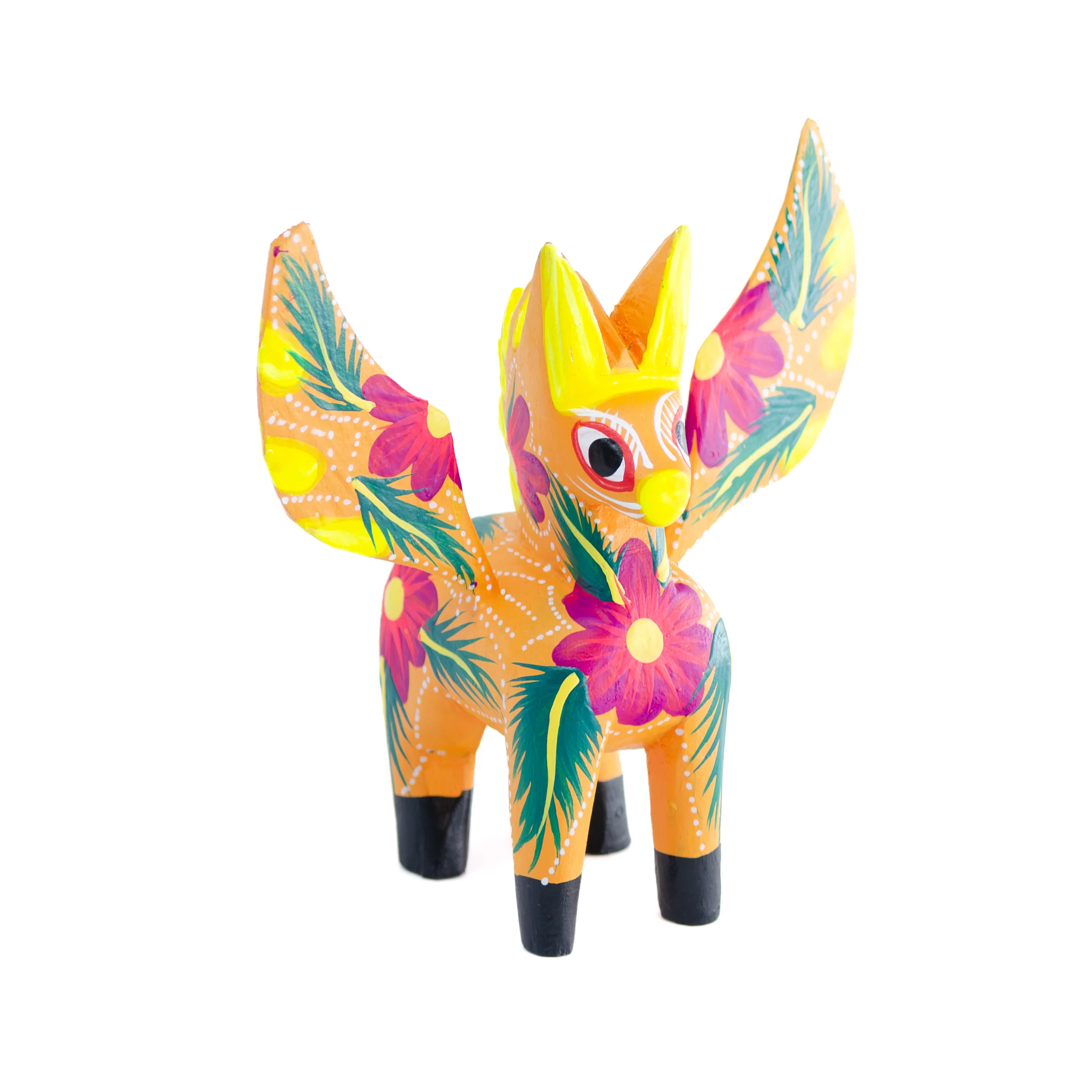 Large Hand Painted Pegasus Wooden Alebrije - Image 13