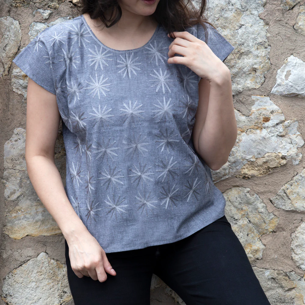 Las Estrellas Cadenilla Huipil Blouse - Image 10