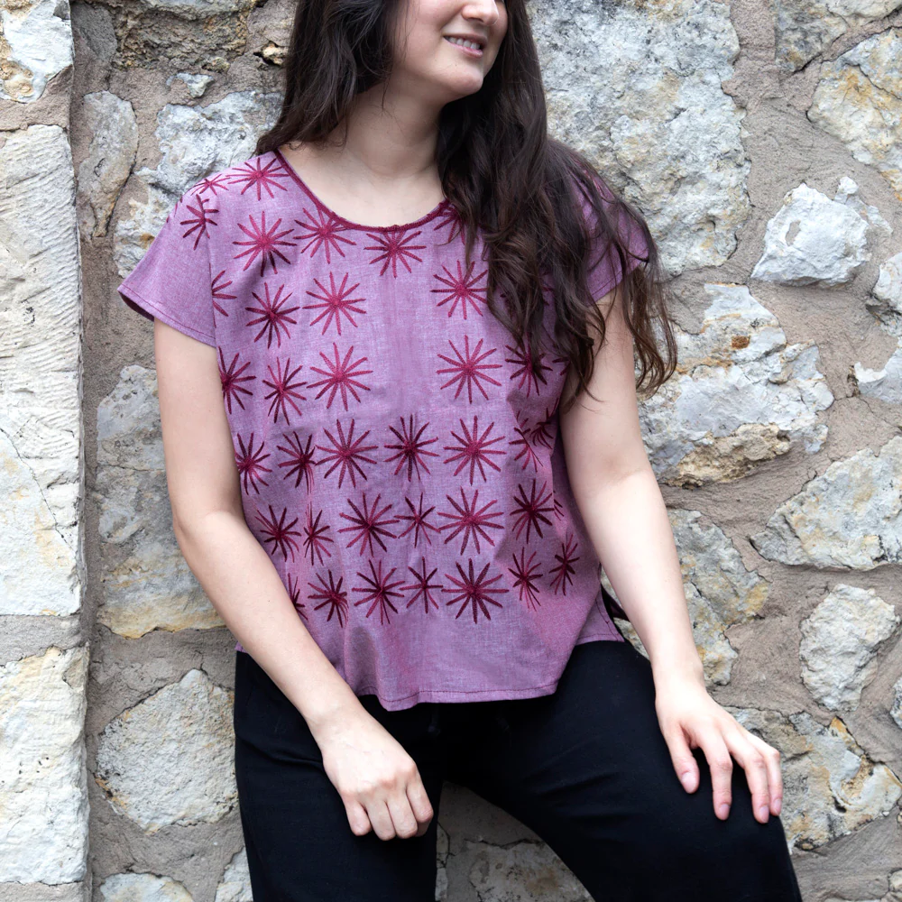 Las Estrellas Cadenilla Huipil Blouse - Image 7