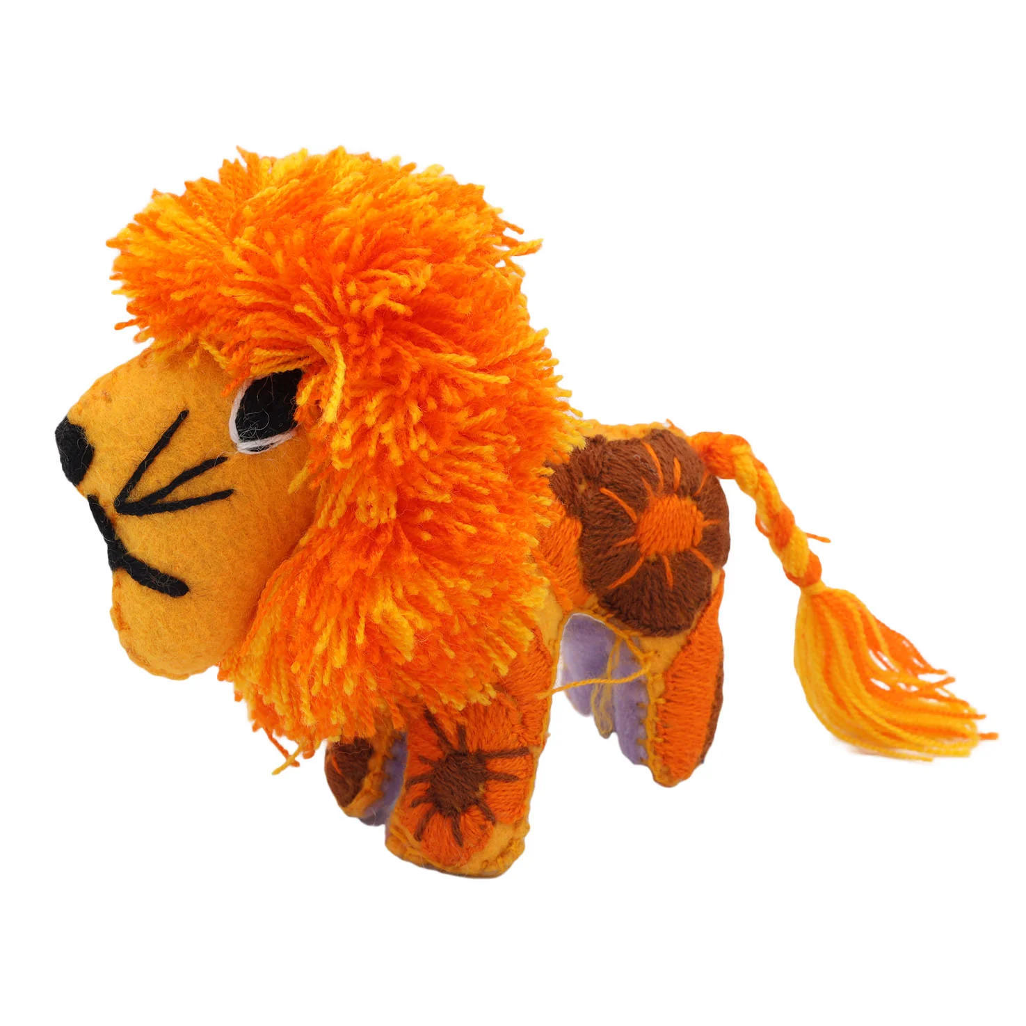 Lion Hand-Embroidered Stuffed Animal - Image 19