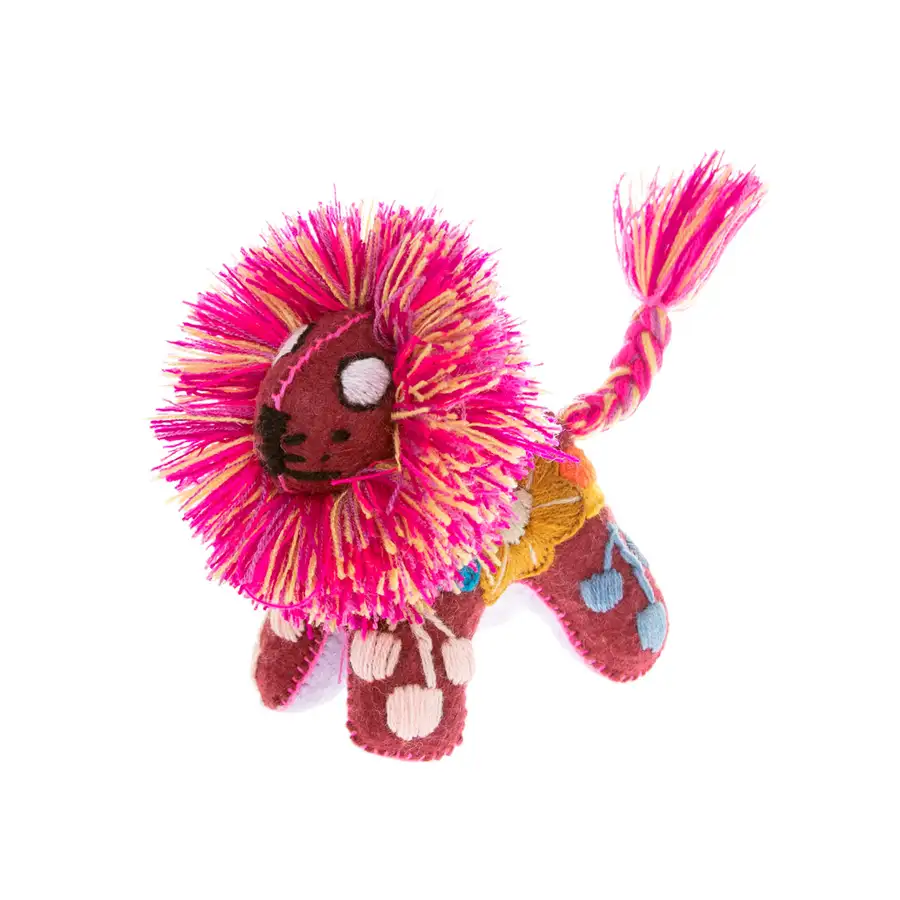 Lion Hand-Embroidered Stuffed Animal - Image 9