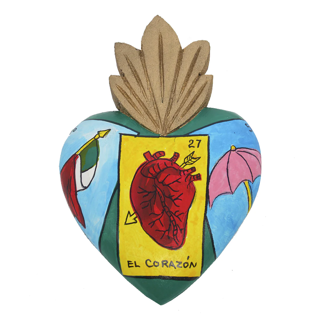 Lotería Wall Art Wooden Heart - Image 13