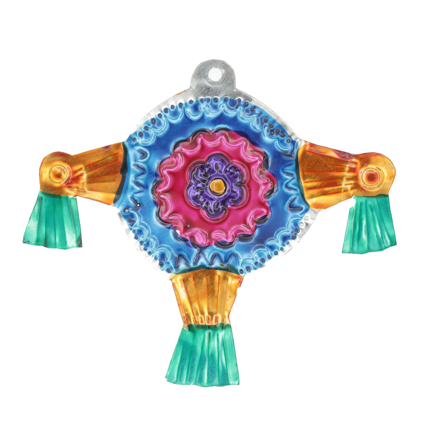 Mexican Hand-Painted Tin Christmas Ornaments - Image 16