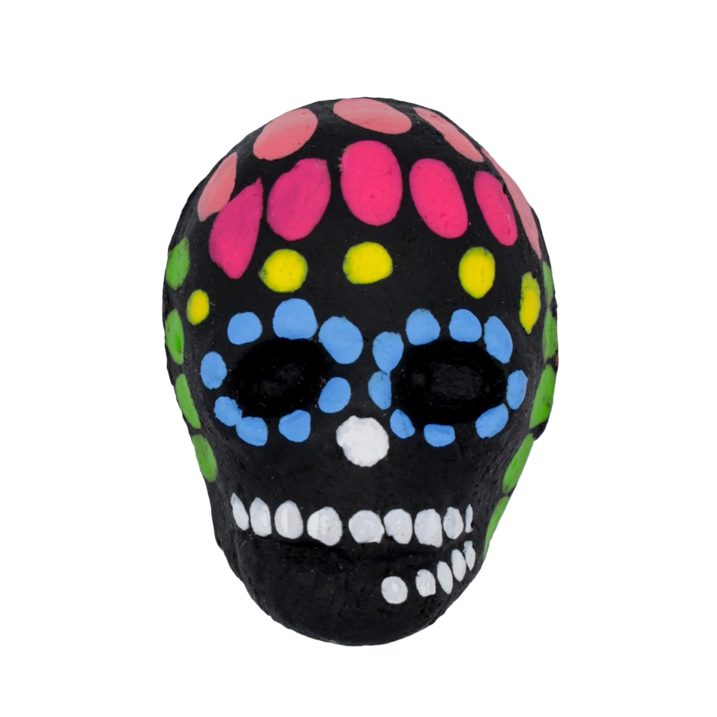 Mini Clay Black Sugar Skull Magnet - Image 4