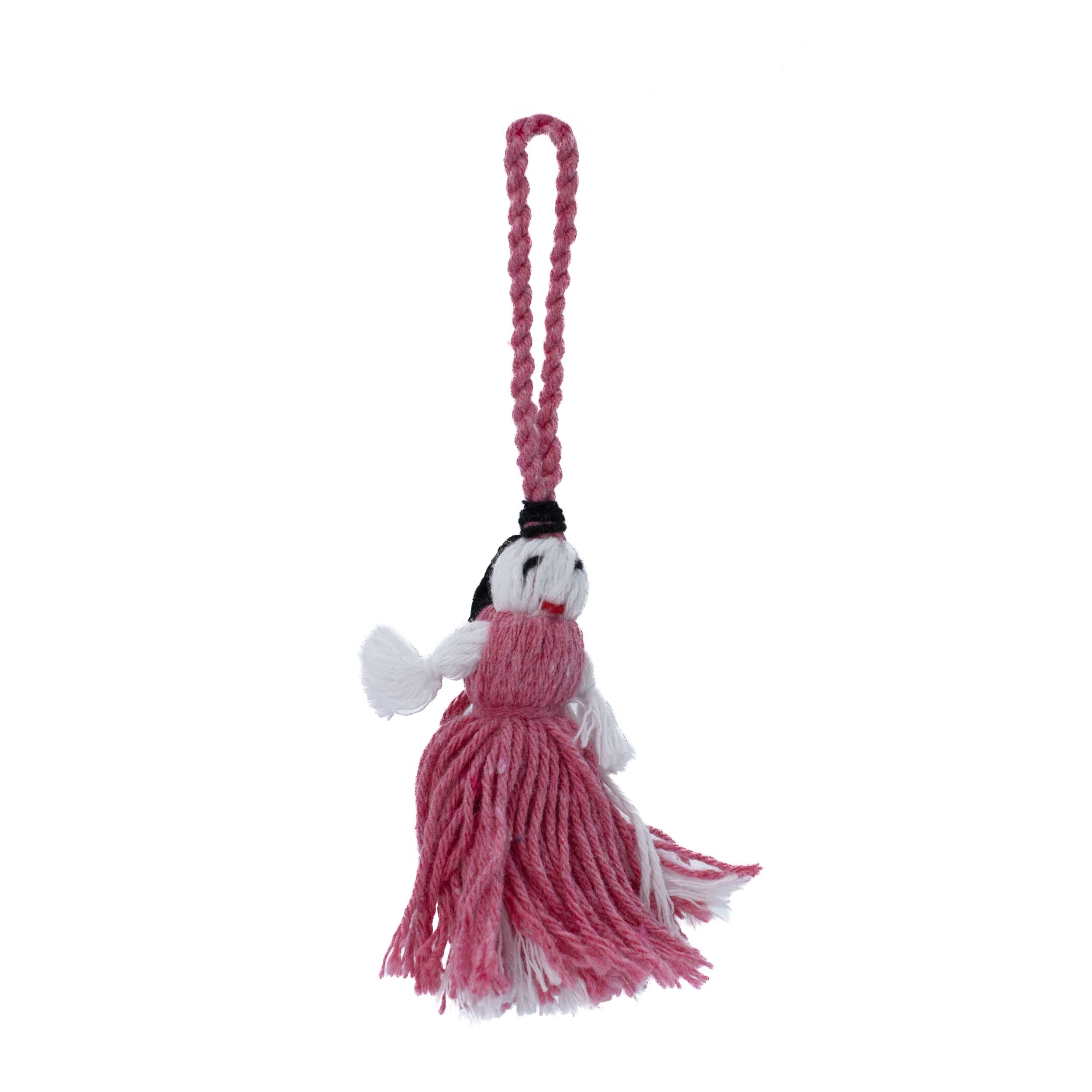 Mini Retazos Mexican Yarn Doll PomPom - Image 10