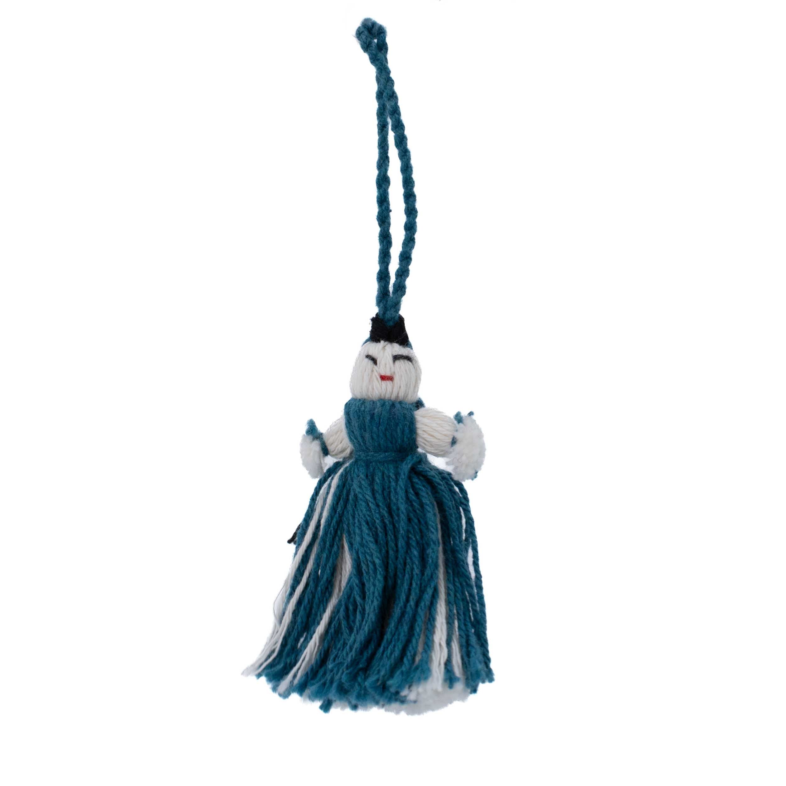 Mini Retazos Mexican Yarn Doll PomPom - Image 11