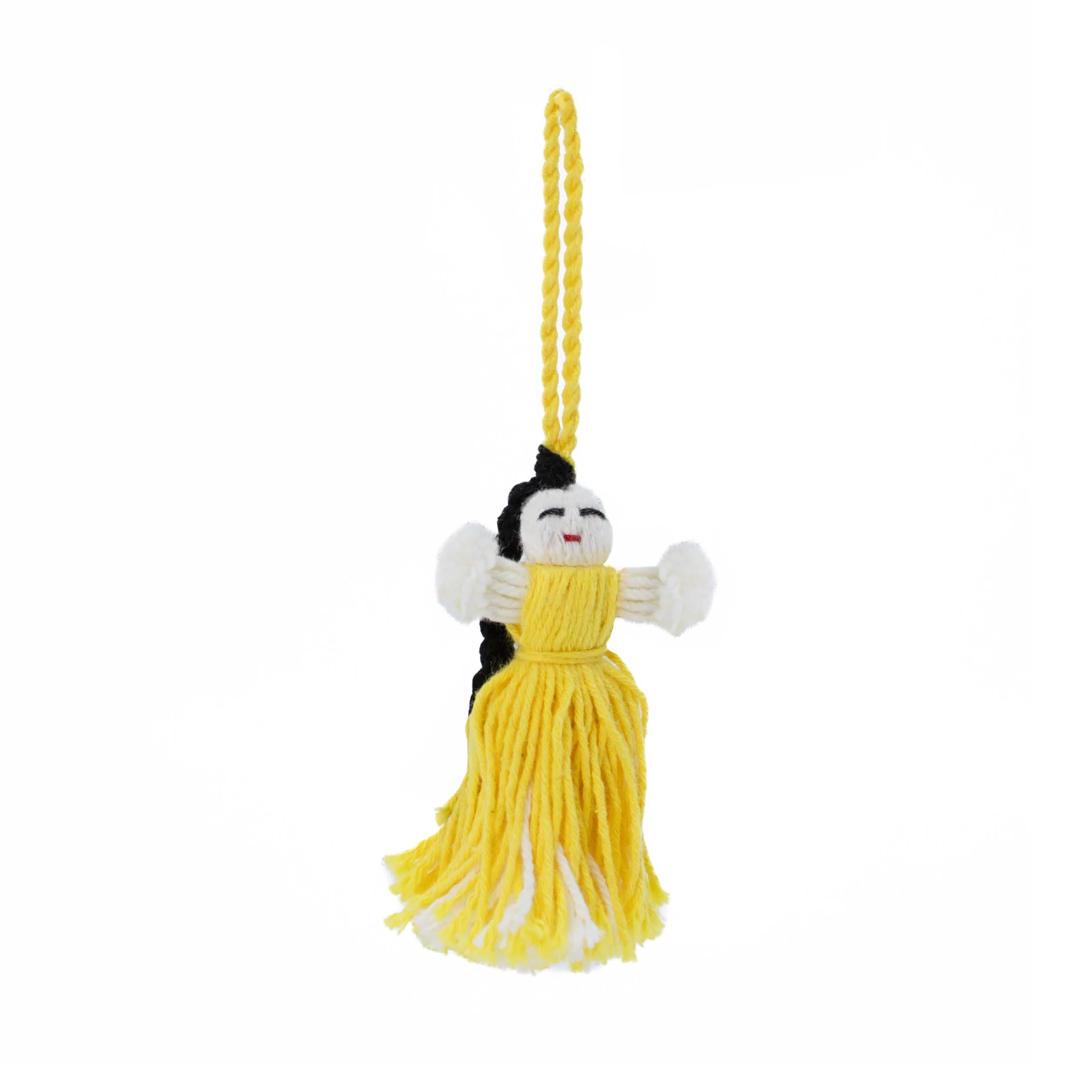 Mini Retazos Mexican Yarn Doll PomPom - Image 16