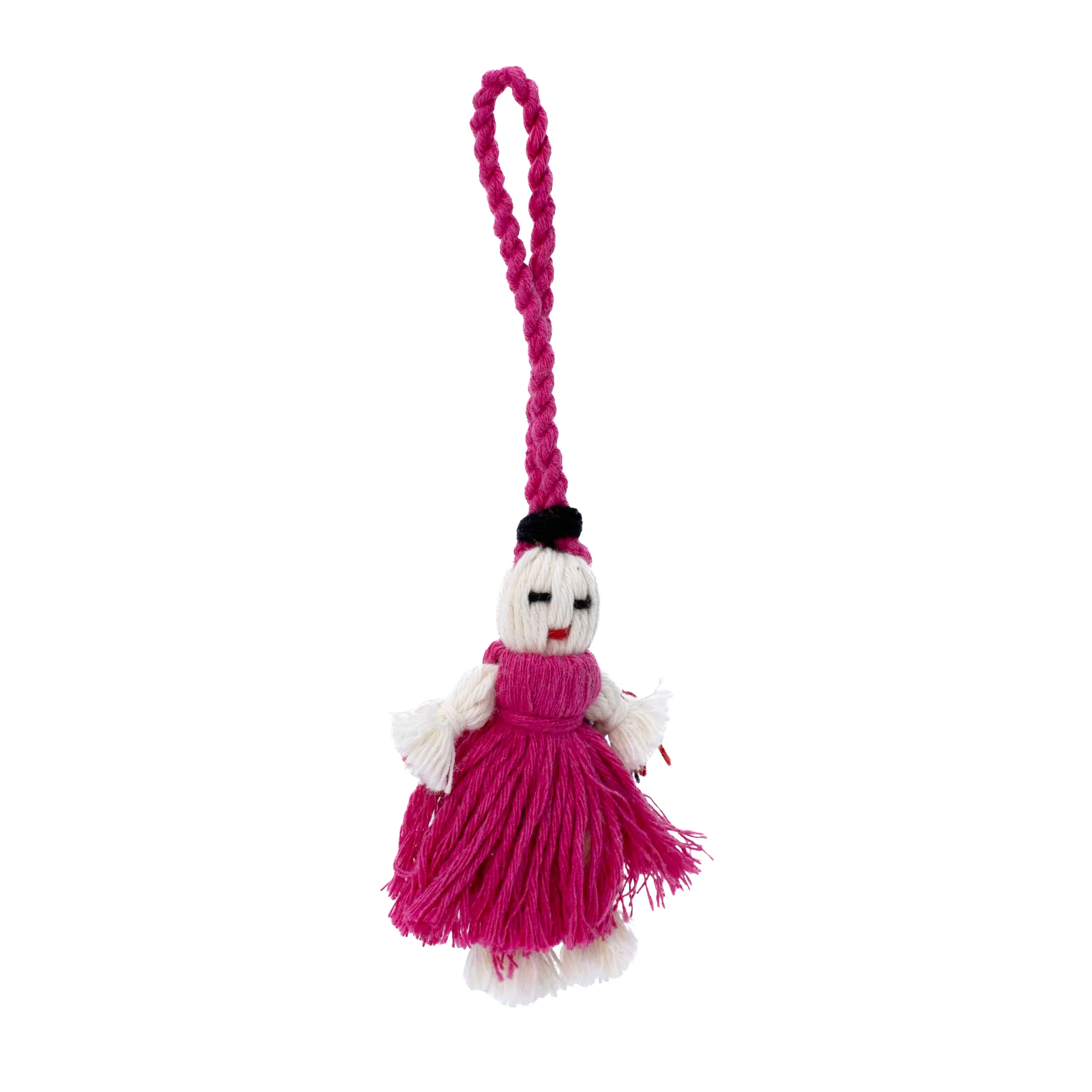Mini Retazos Mexican Yarn Doll PomPom - Image 17