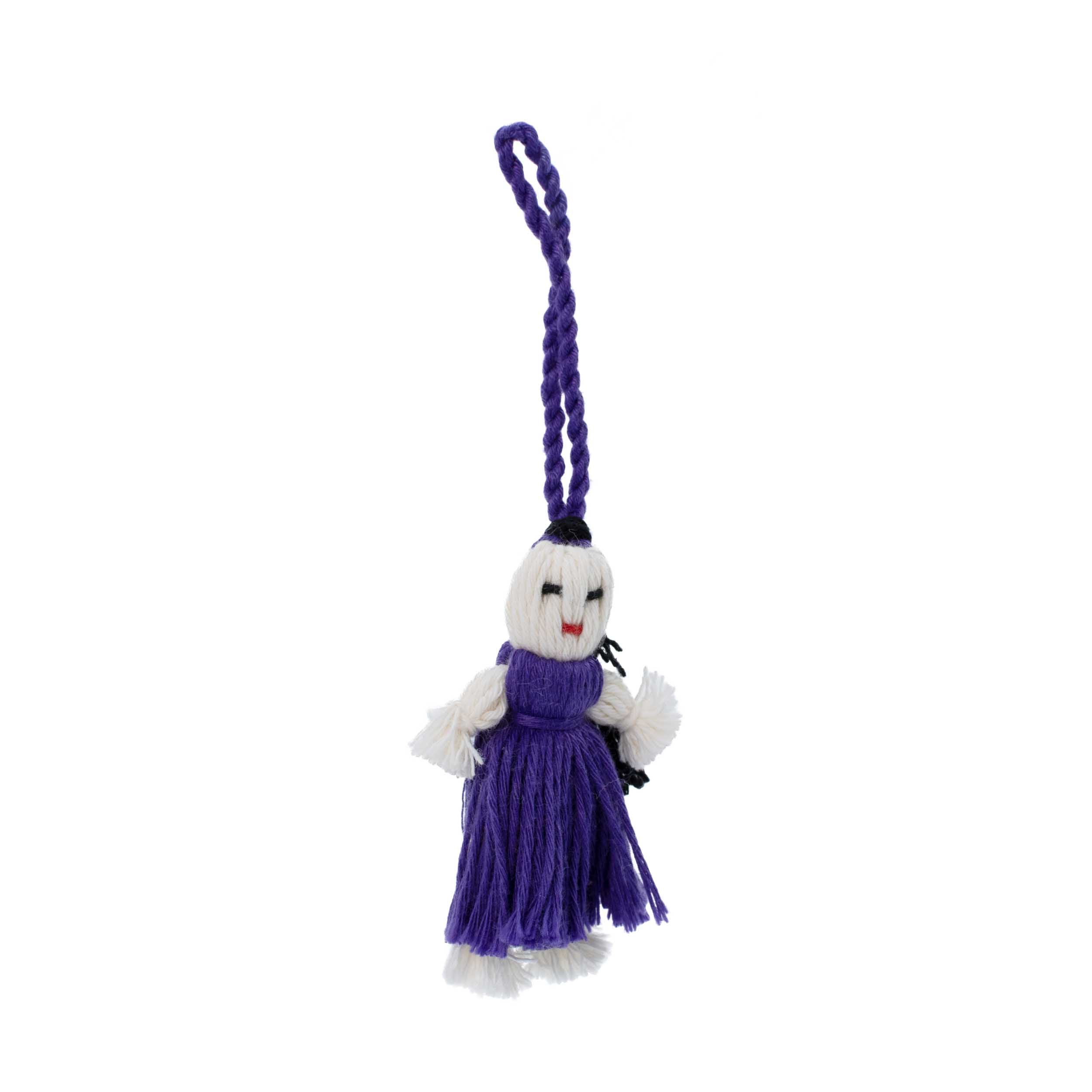 Mini Retazos Mexican Yarn Doll PomPom - Image 6