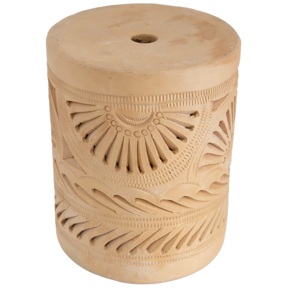 Natural Clay Carved Planter - Image 7