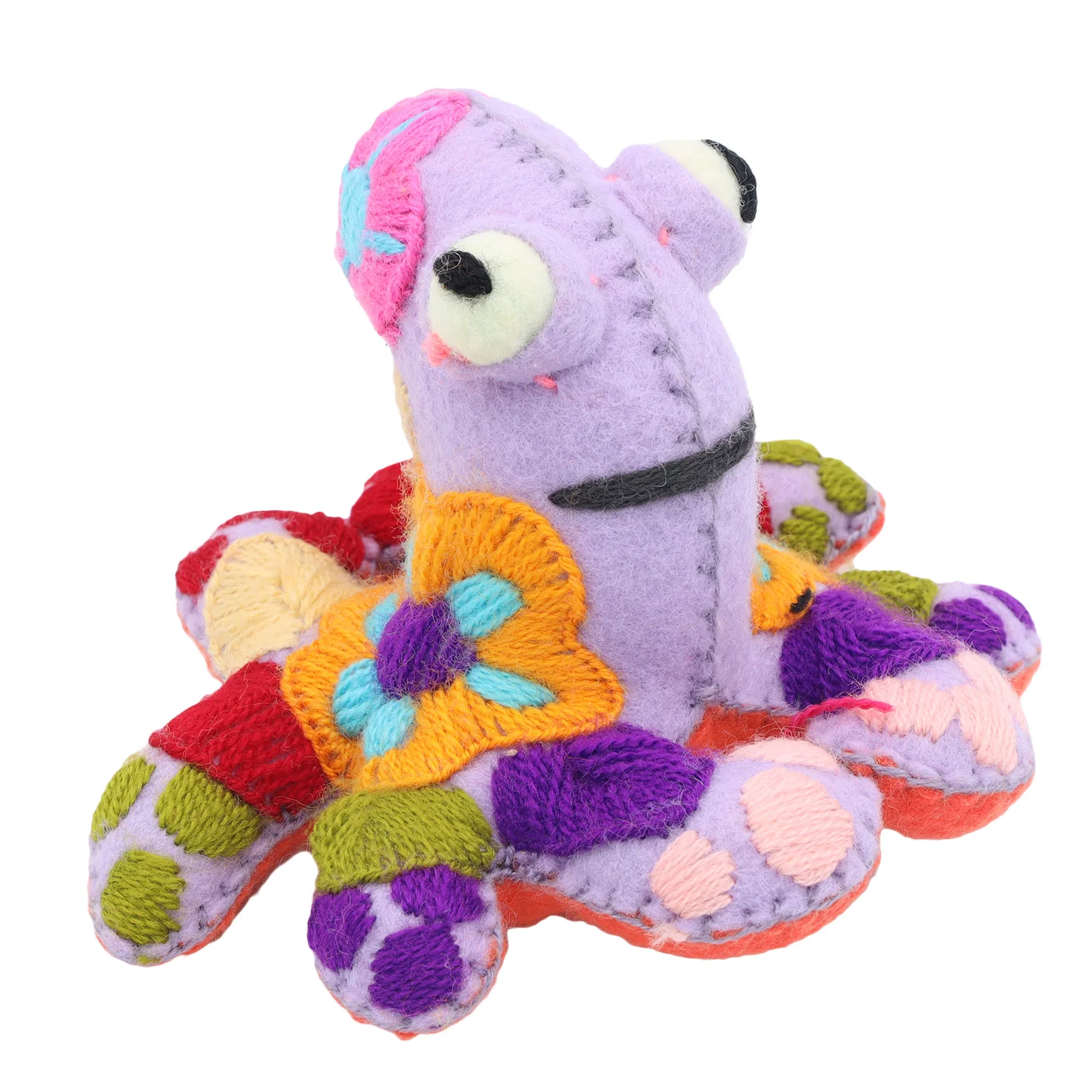 Octopus Hand-Embroidered Stuffed Animal - Image 6