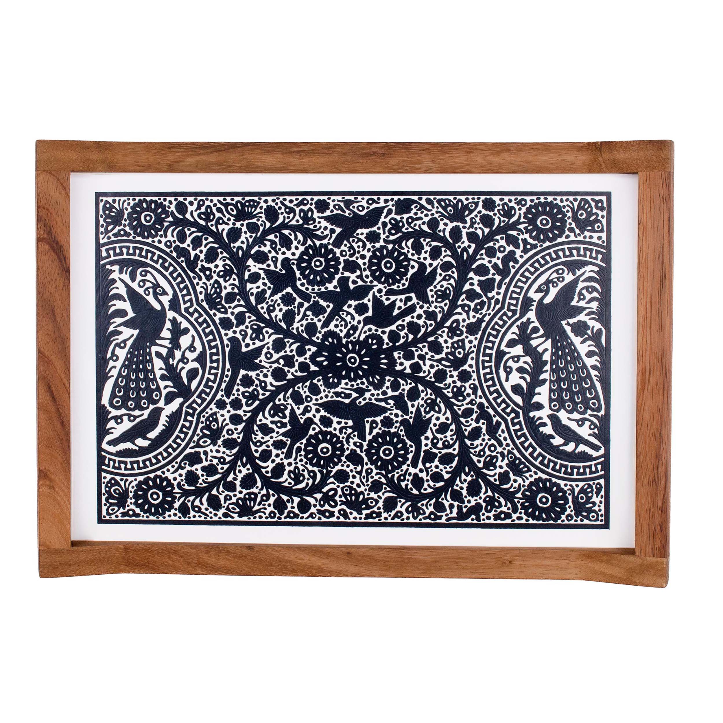 Olinalá Parota Solid Wood Serving Tray (Large) - Image 14