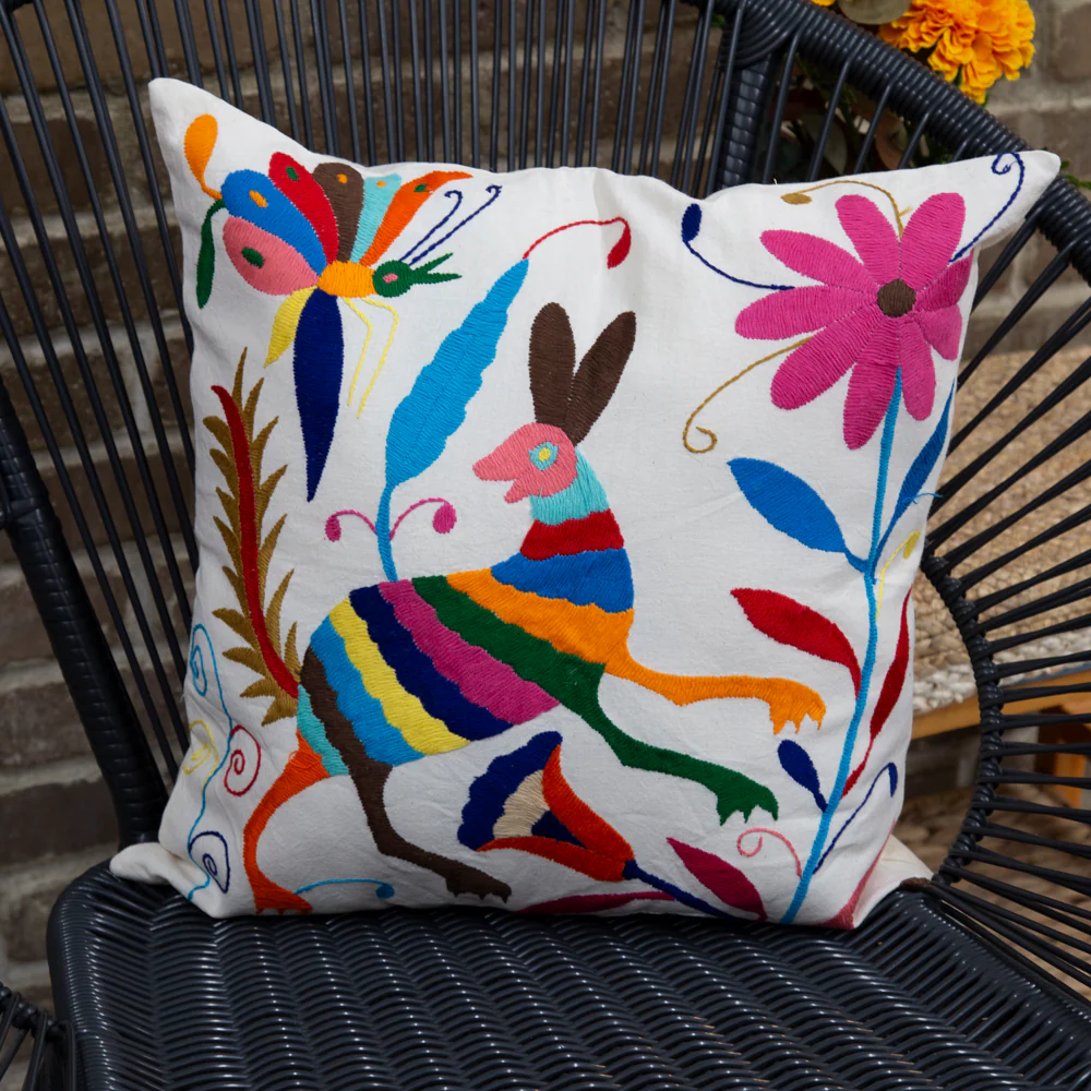 Otomí Hand-Embroidered Pillow Covers - Image 13