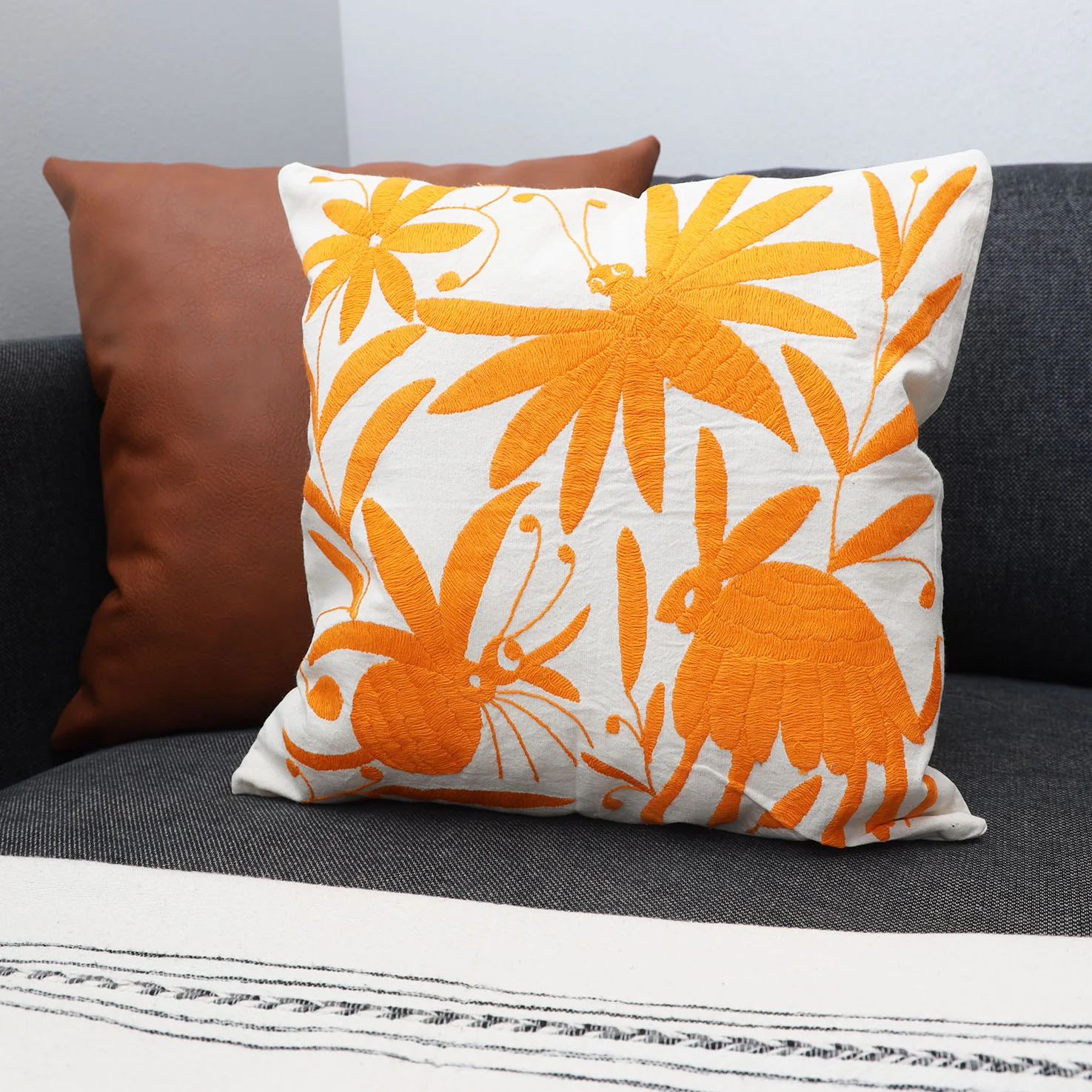 Otomí Hand-Embroidered Pillow Covers - Image 9