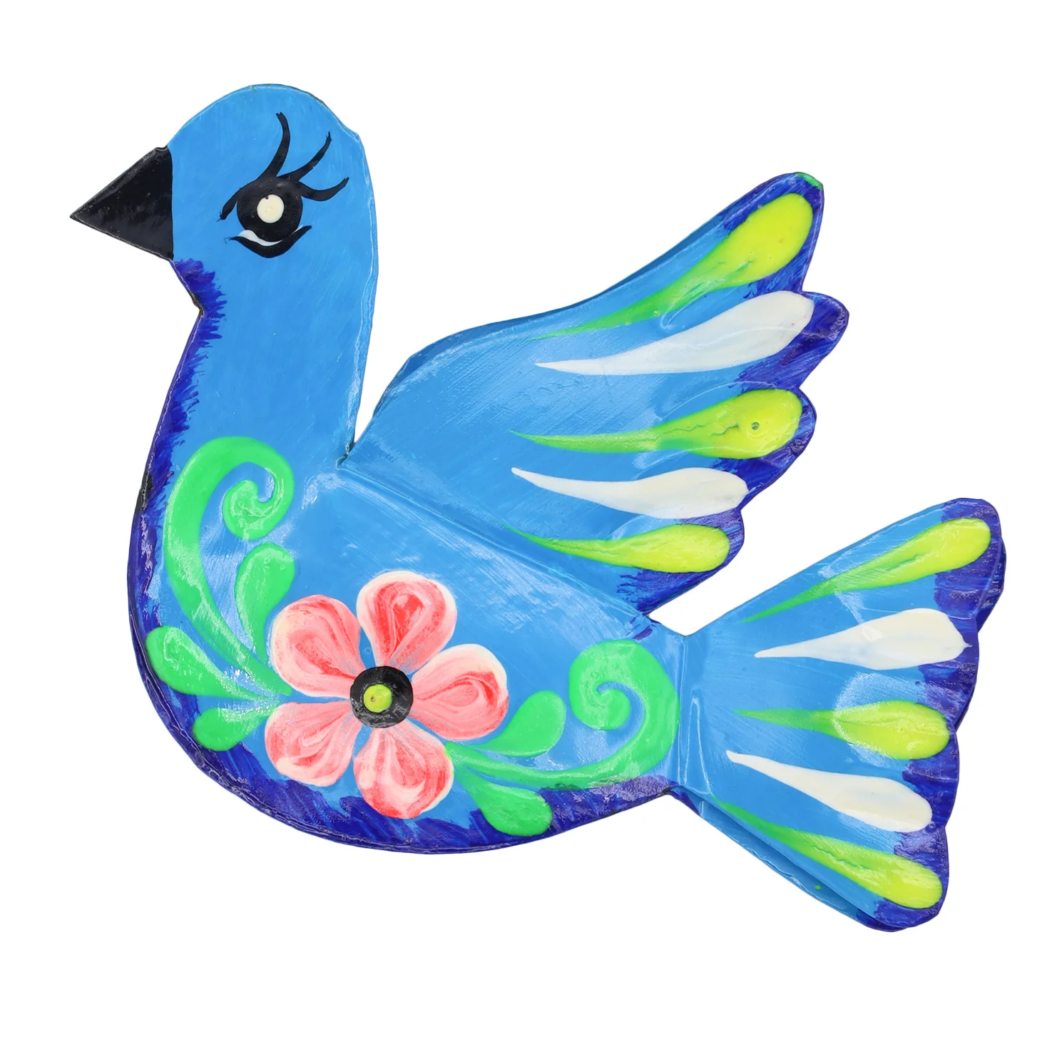 Paloma Hand-Painted Bird Tin Ornament - Image 9