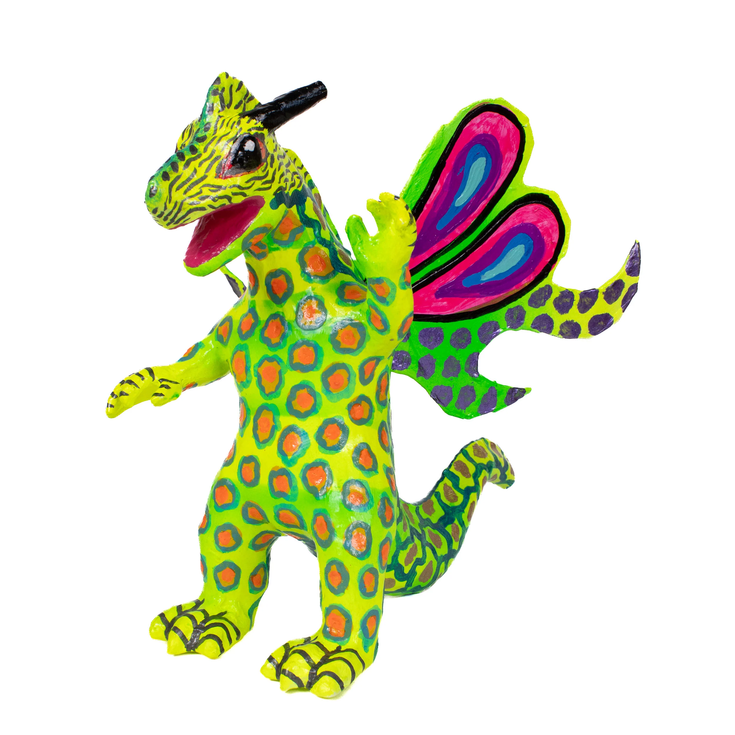Papier-Mâché Dragon and Lizards Alebrijes Sculptures - Image 9