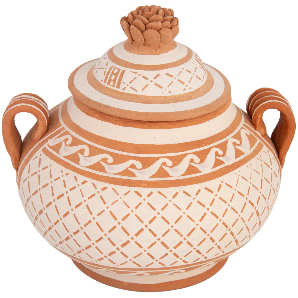 Patamban Hand-Painted Floral Sugar Bowl - Image 4