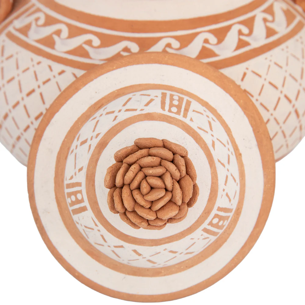 Patamban Hand-Painted Floral Sugar Bowl - Image 7
