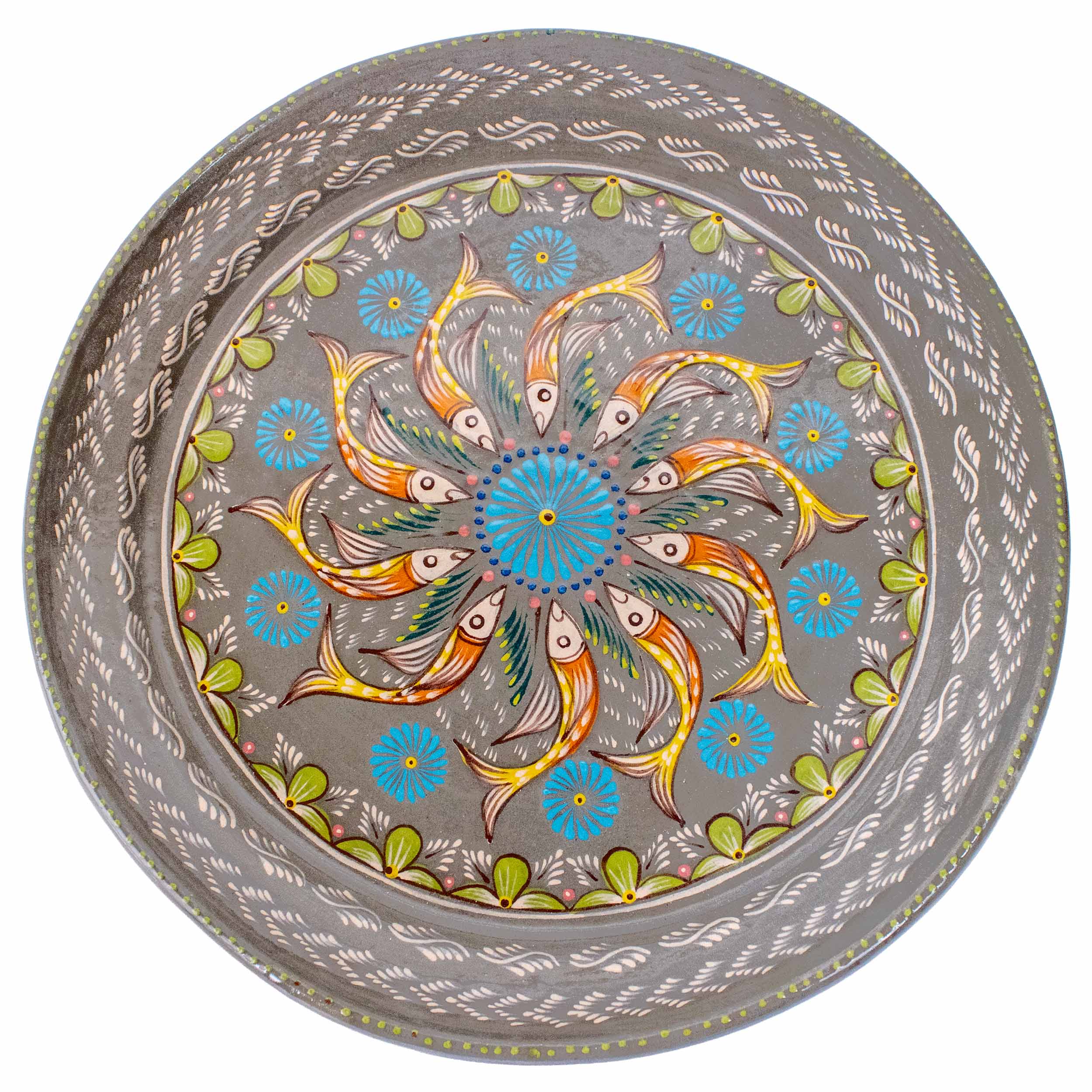 Peces de Capula Medium Serving Platter with Mandala - Image 12