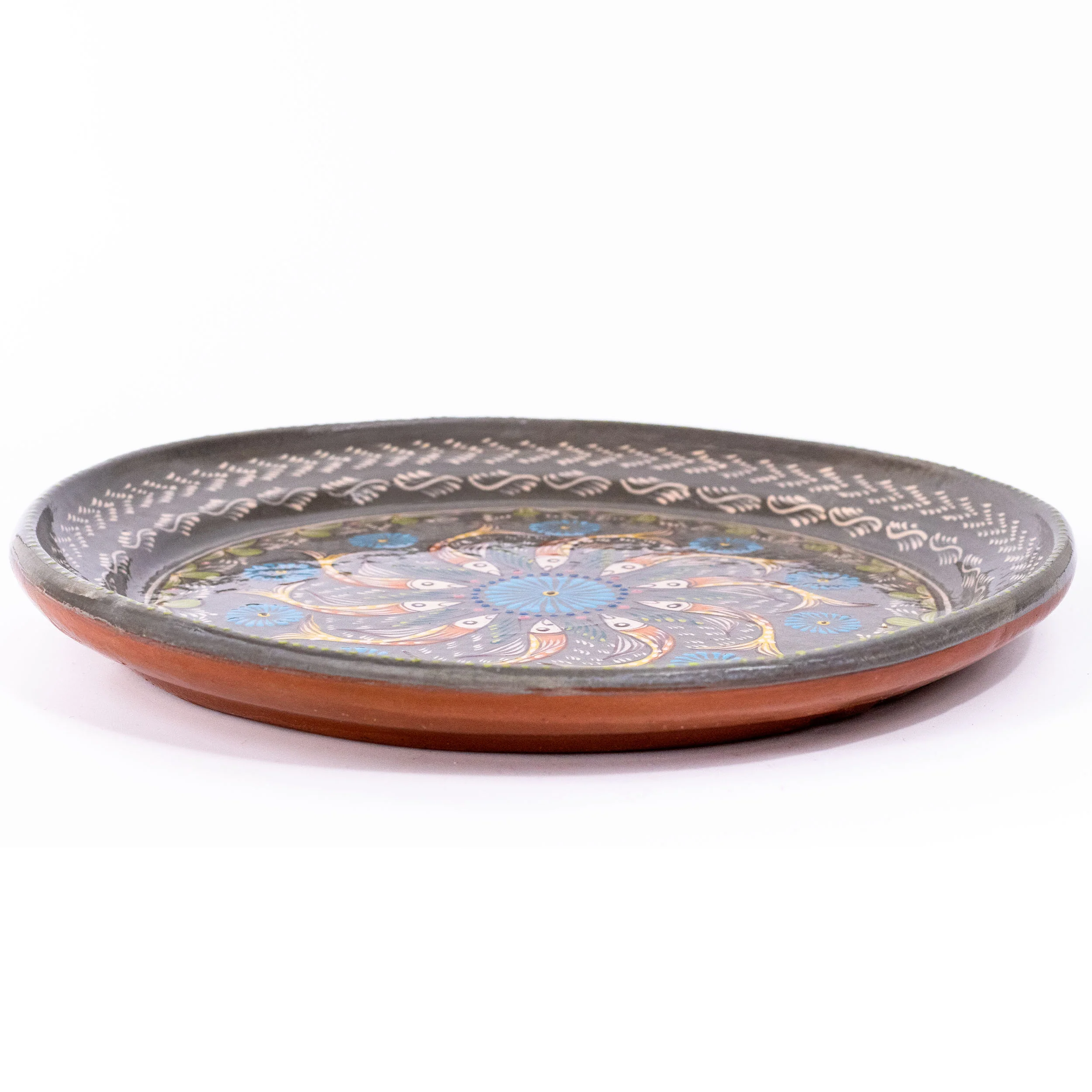 Peces de Capula Medium Serving Platter with Mandala - Image 3