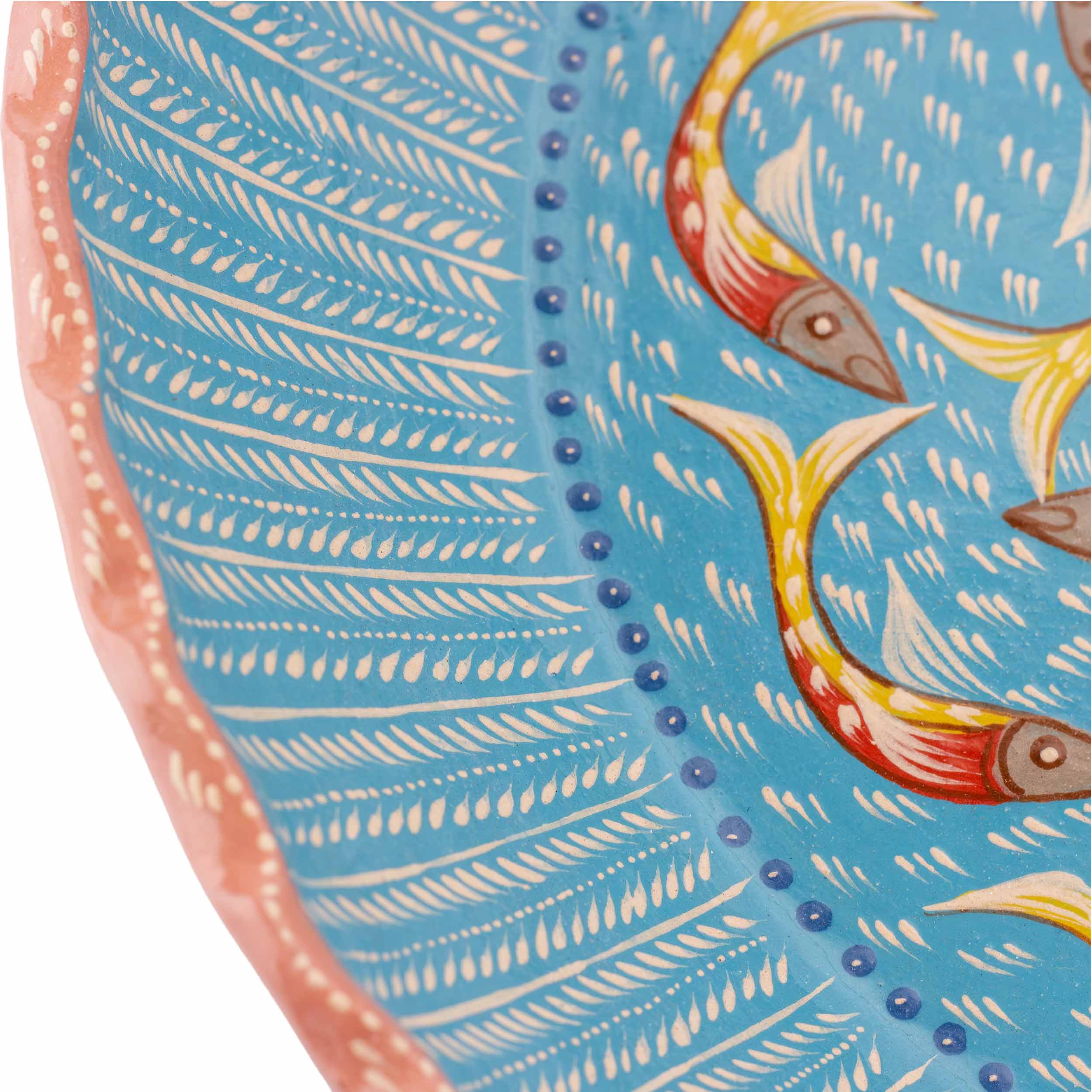 Peces de Capula Twisting Rim Round Tray - Image 5