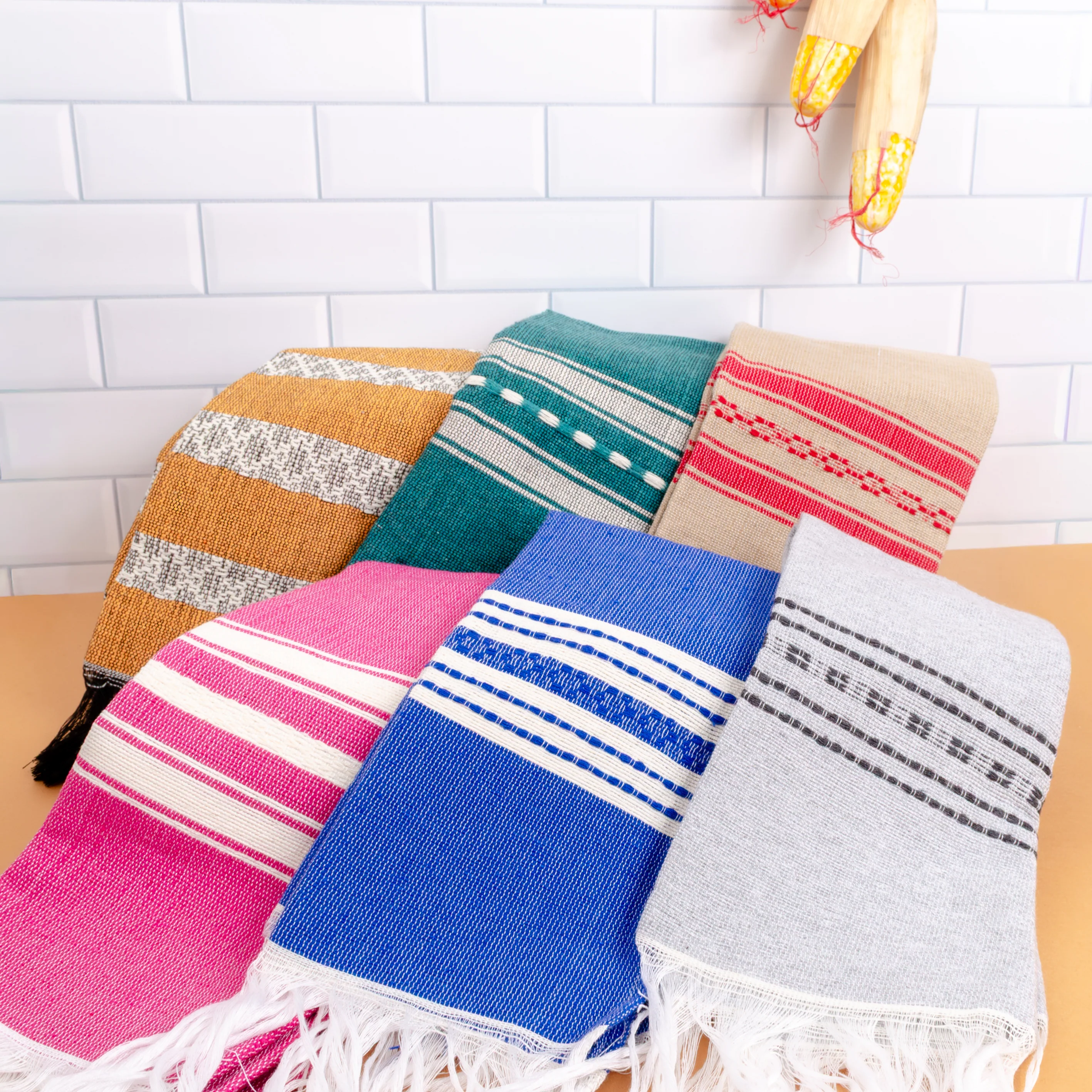 Pedal Loom Frayed Ends Tea Towel - Image 3
