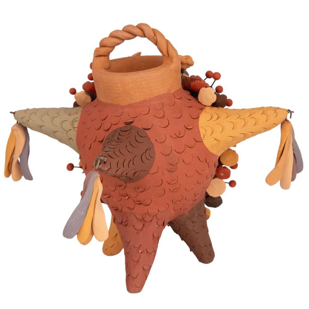Piñata Nativity Pigmented Clay Sculpture - Image 4