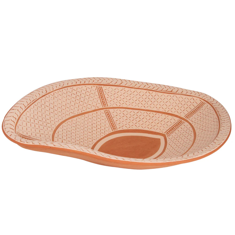 Patamban Almond-Shape Clay Bowl - Image 4