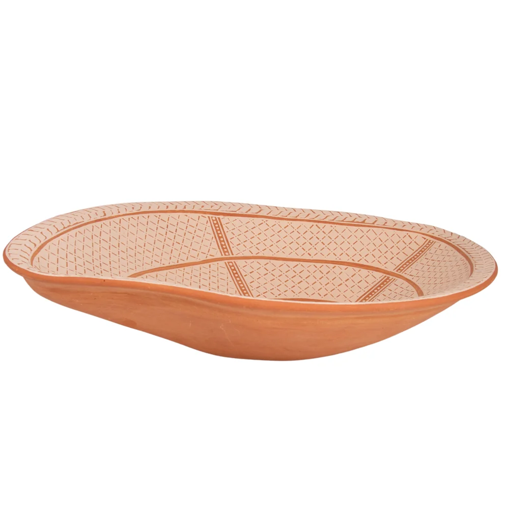 Patamban Almond-Shape Clay Bowl - Image 5