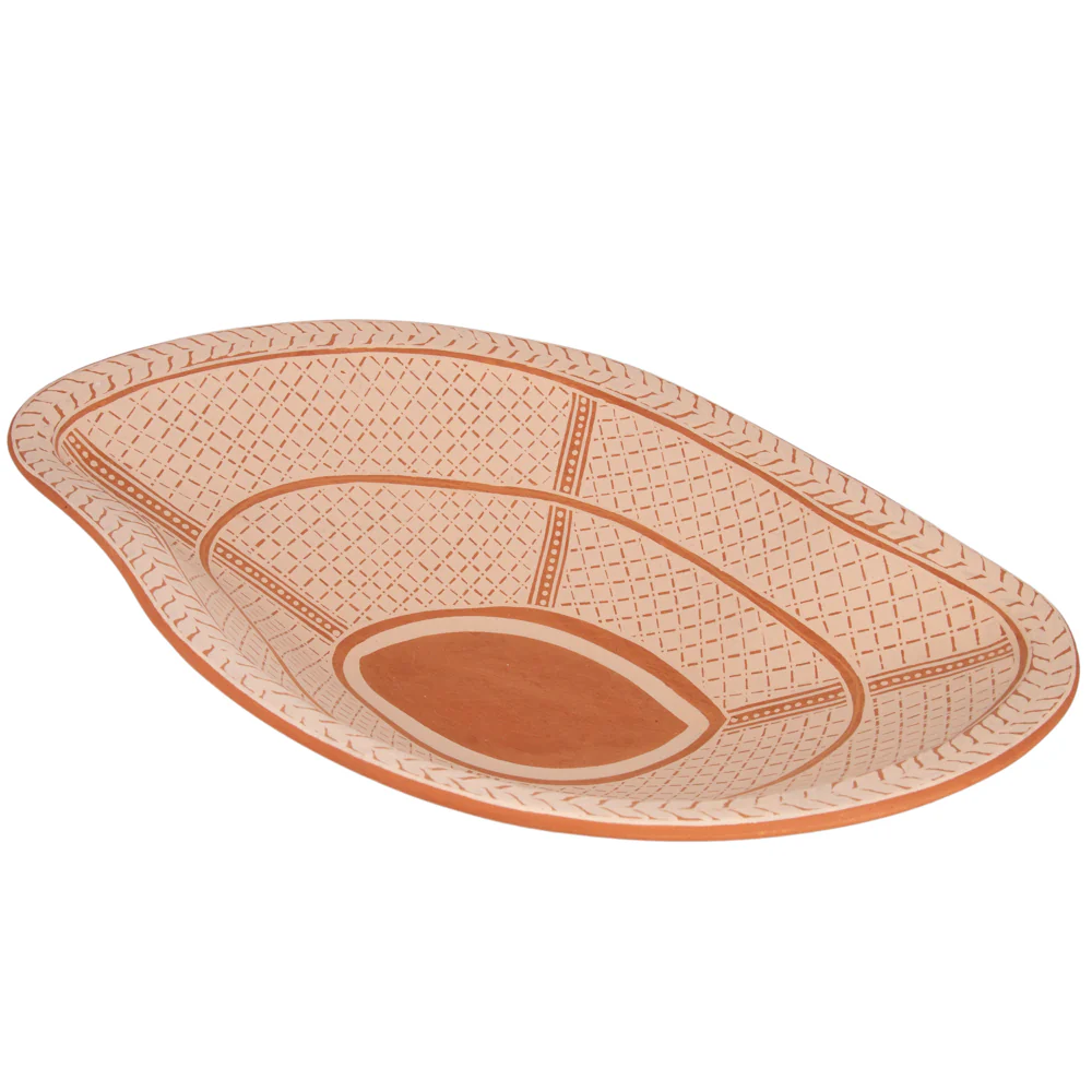 Patamban Almond-Shape Clay Bowl - Image 8