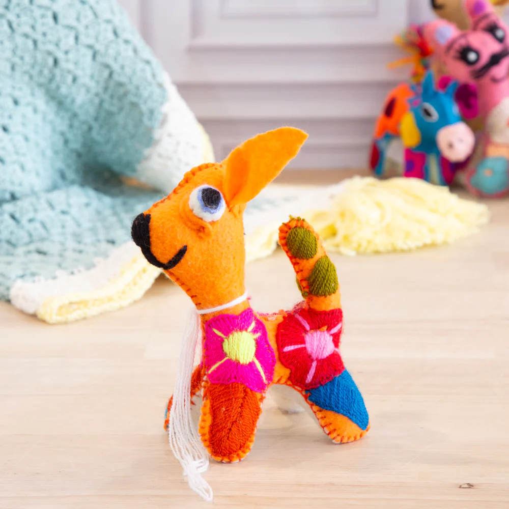 Popped Eyes Dog Hand-Embroidered Stuffed Animal - Image 3
