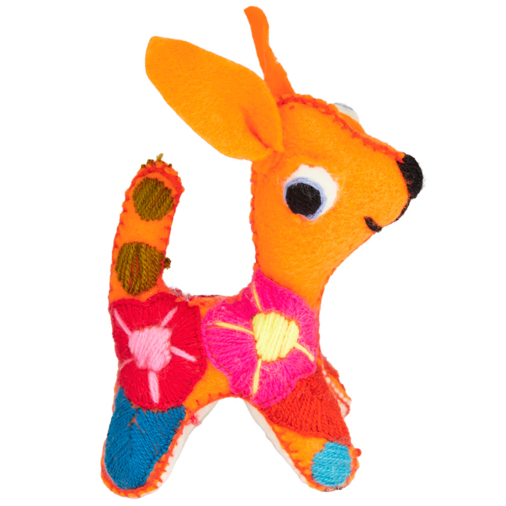 Popped Eyes Dog Hand-Embroidered Stuffed Animal - Image 5