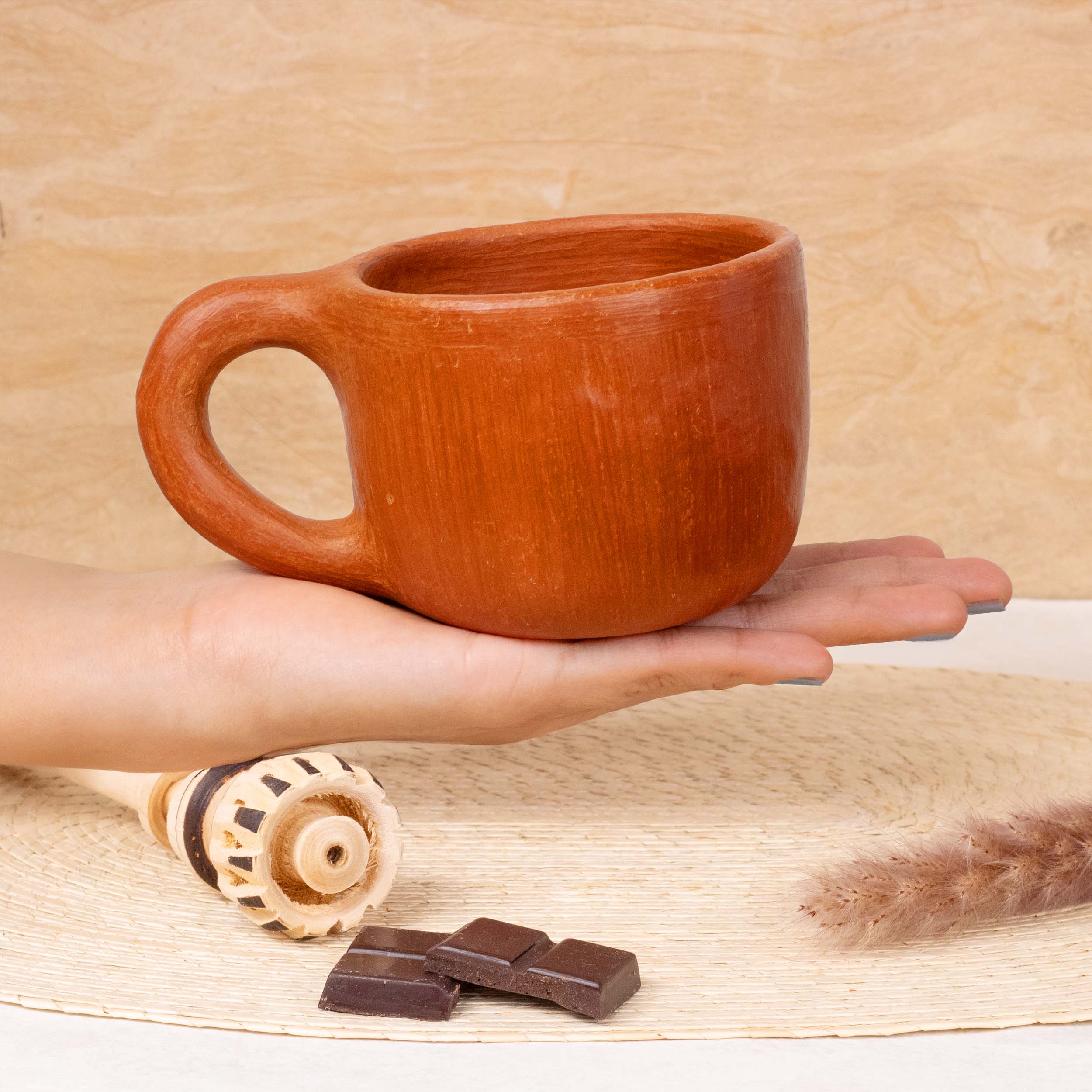 Red Clay Terracotta Mug - Image 9