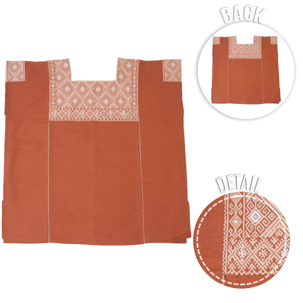 San Andrés Sun Woven Huipil Blouse - Image 14