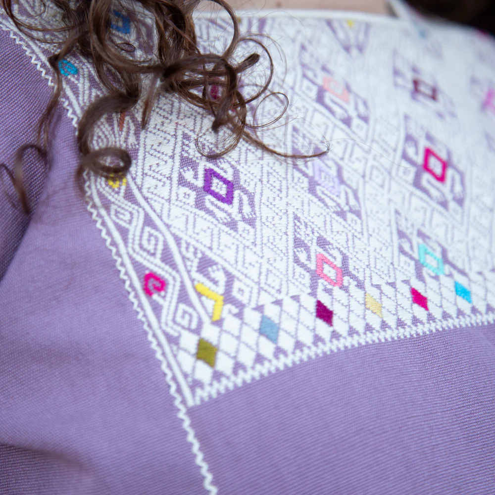 San Andrés Sun Woven Huipil Blouse - Image 16