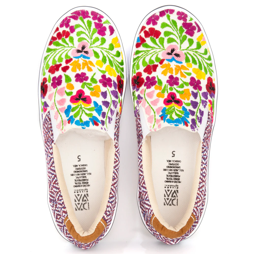 Fiesta San Antonino Floral Embroidered Sneakers - Image 3