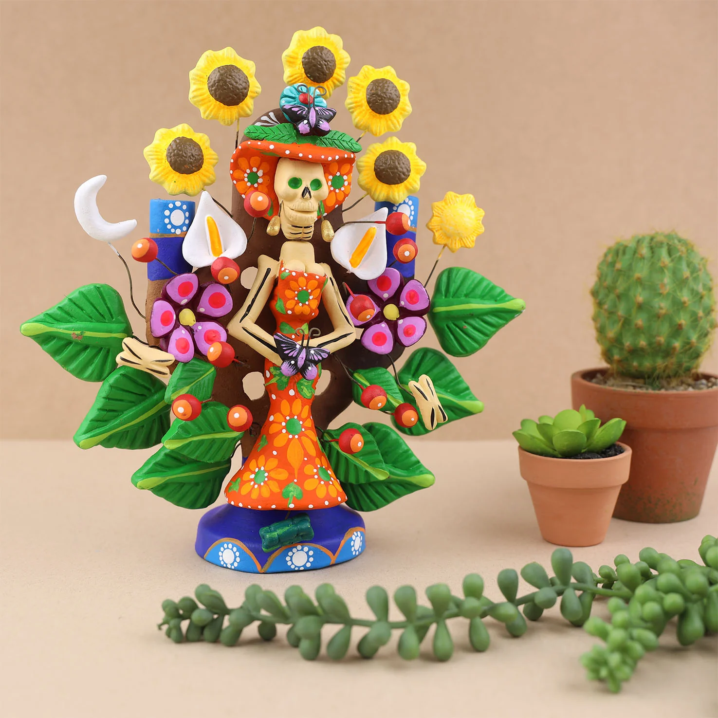 Day of the Dead Simply Catrina Tree of Life Sculpture - Image 3
