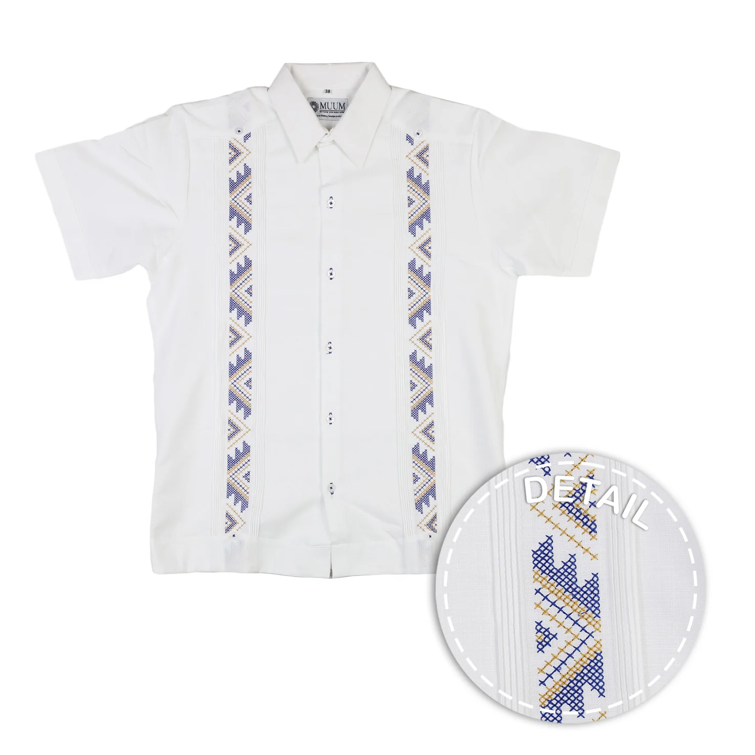 Sol y Mar Embroidered Guayabera - Image 3