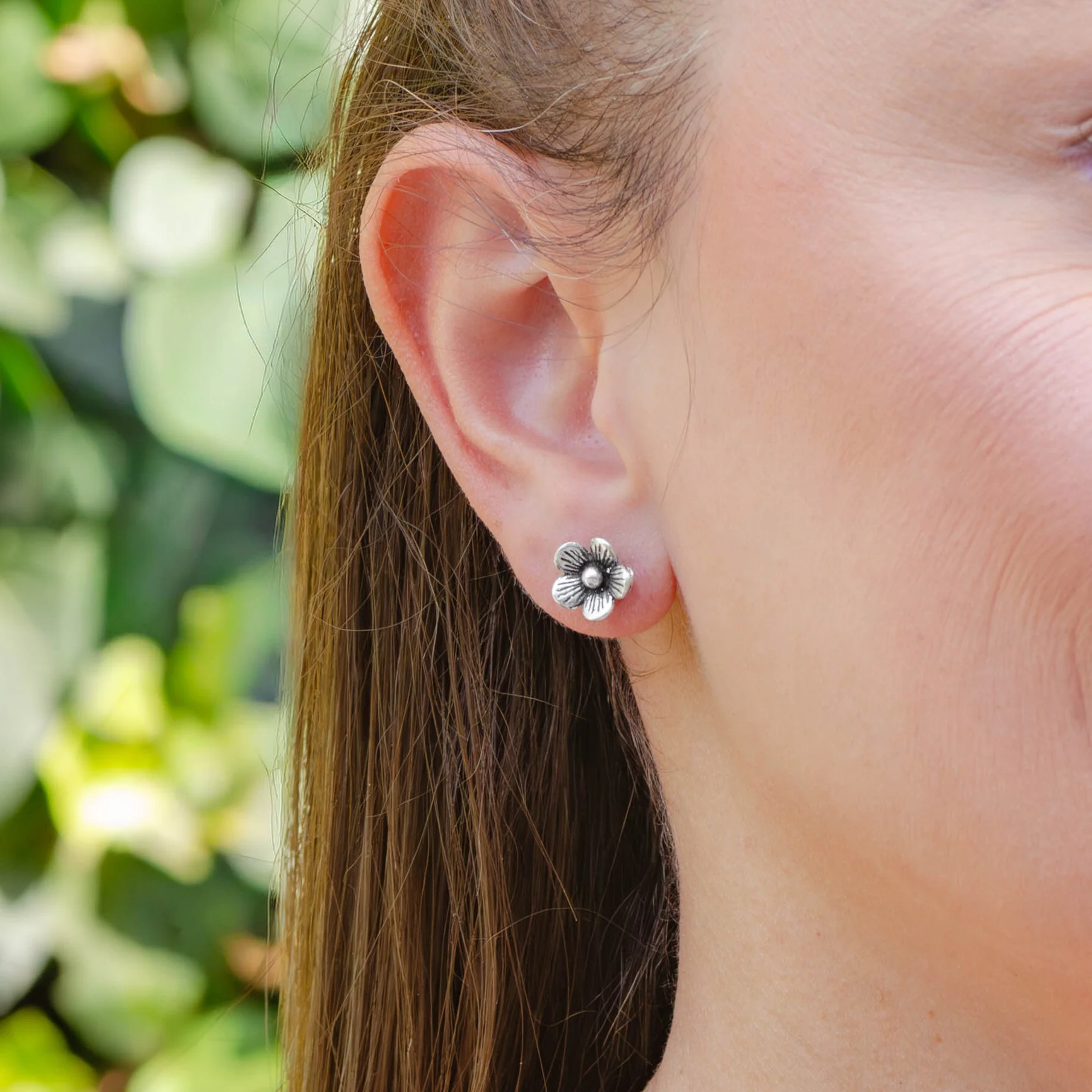 Sterling Silver Florecita Earrings - Image 2
