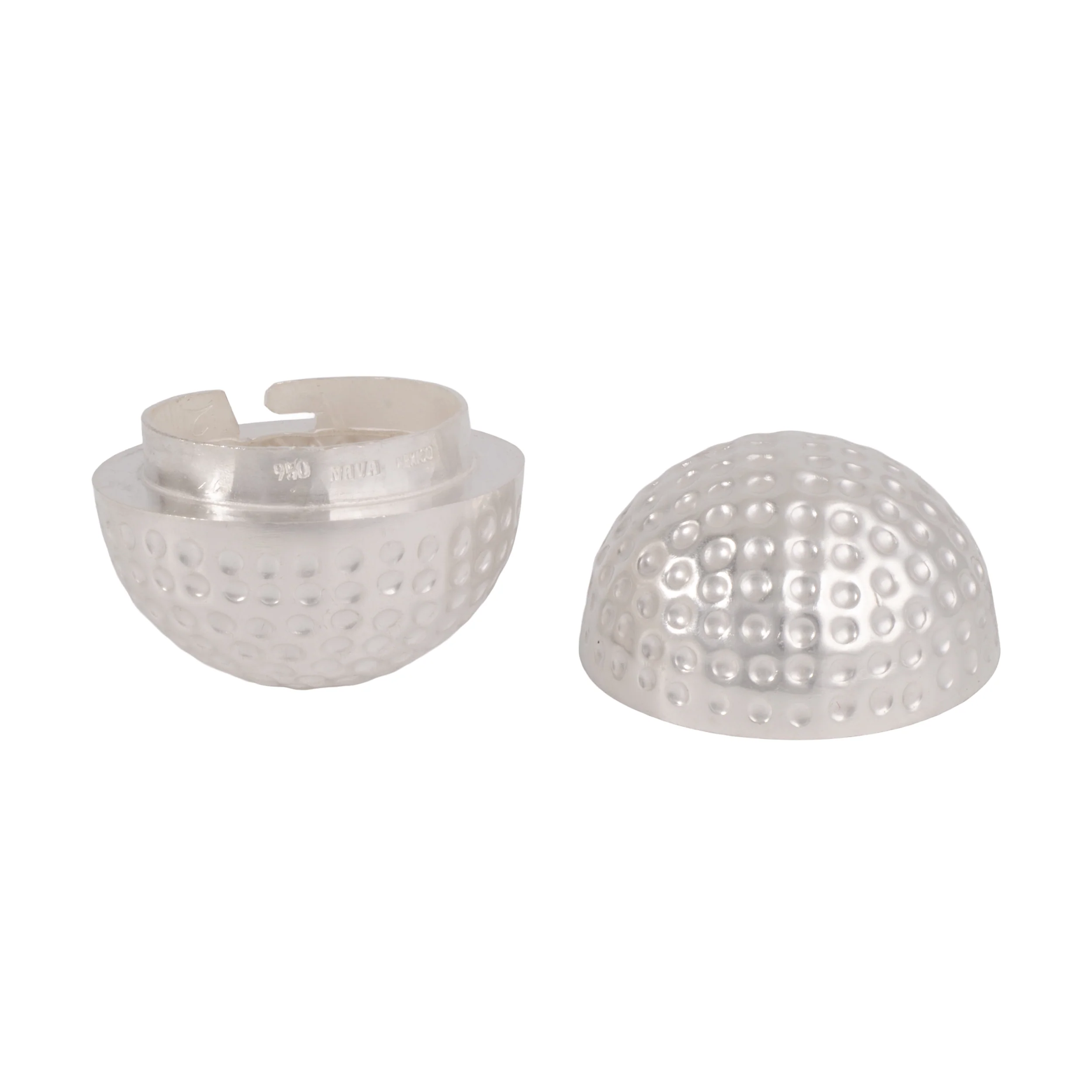 Sterling Silver Golf Ball Pill Box - Image 6