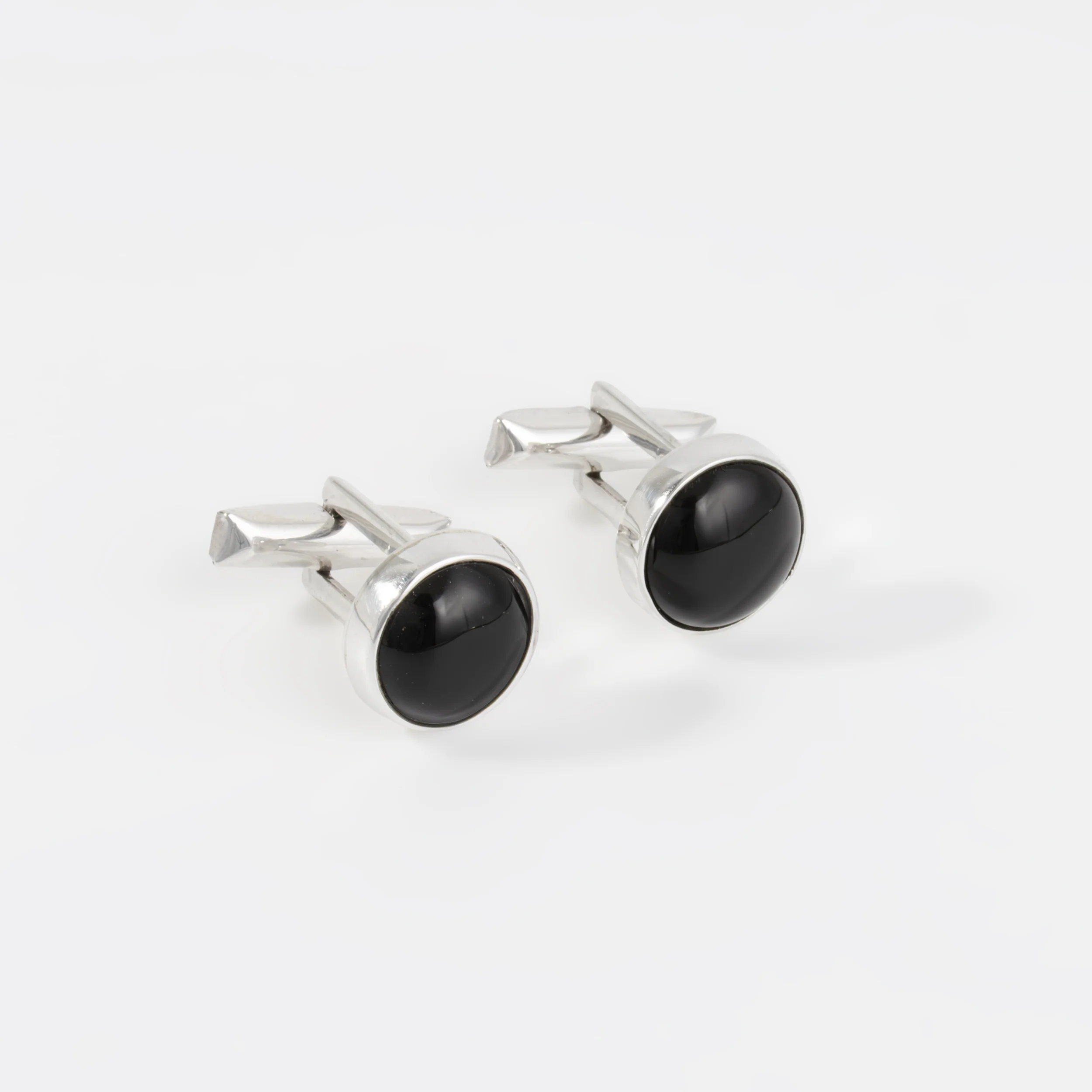 Sterling Silver Onyx Cufflinks