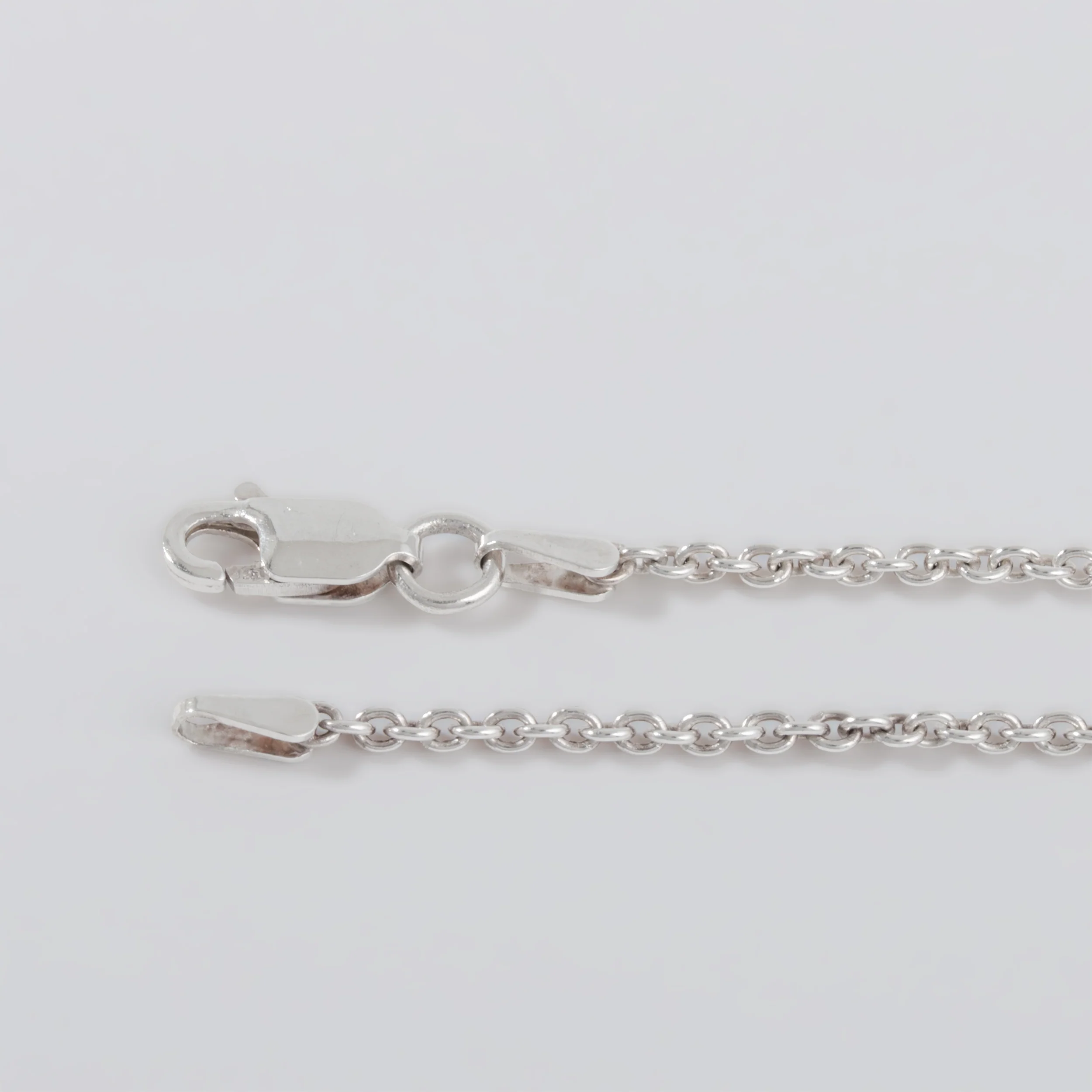 Sterling Silver Oval Chain Necklace - Image 3