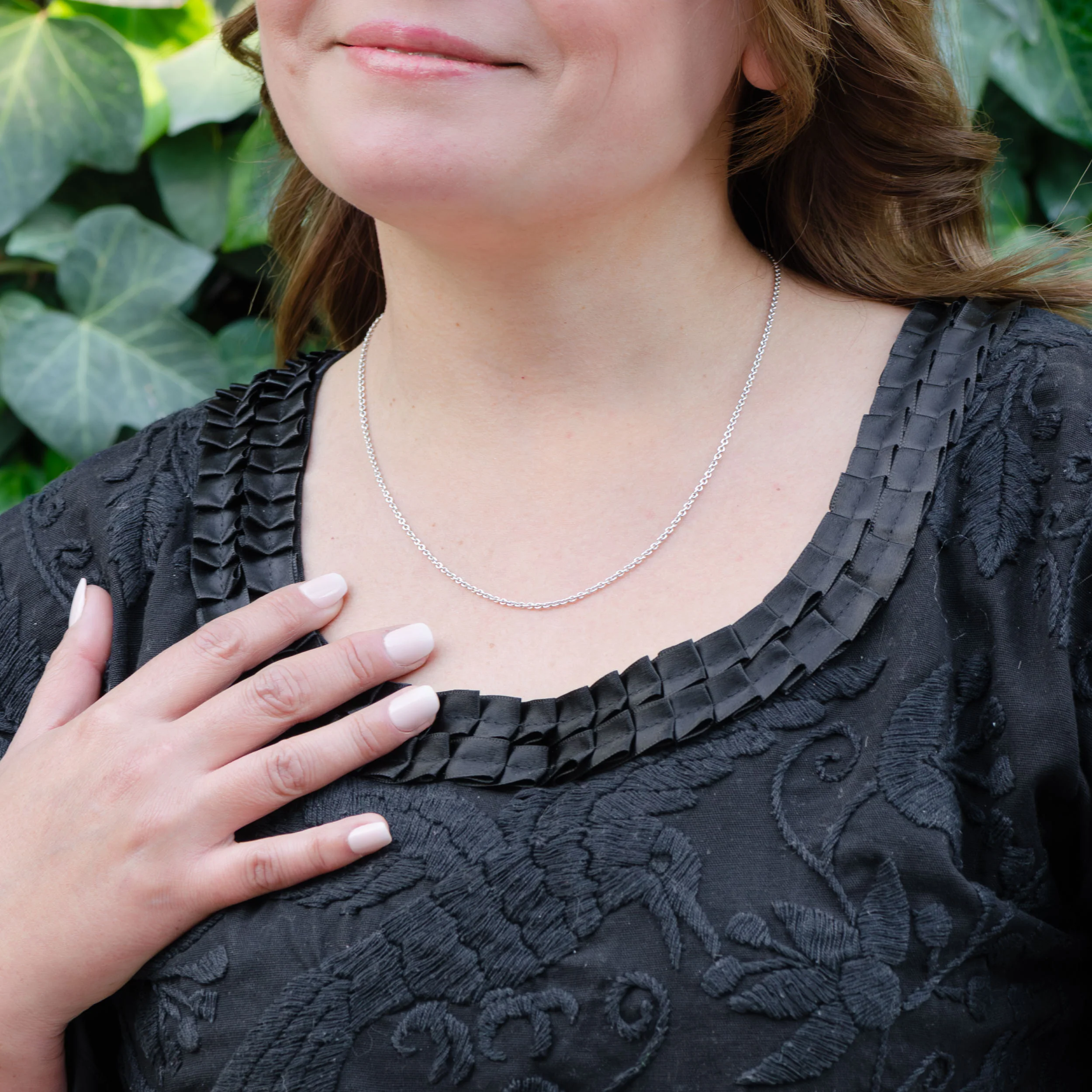 Sterling Silver Oval Chain Necklace - Image 4