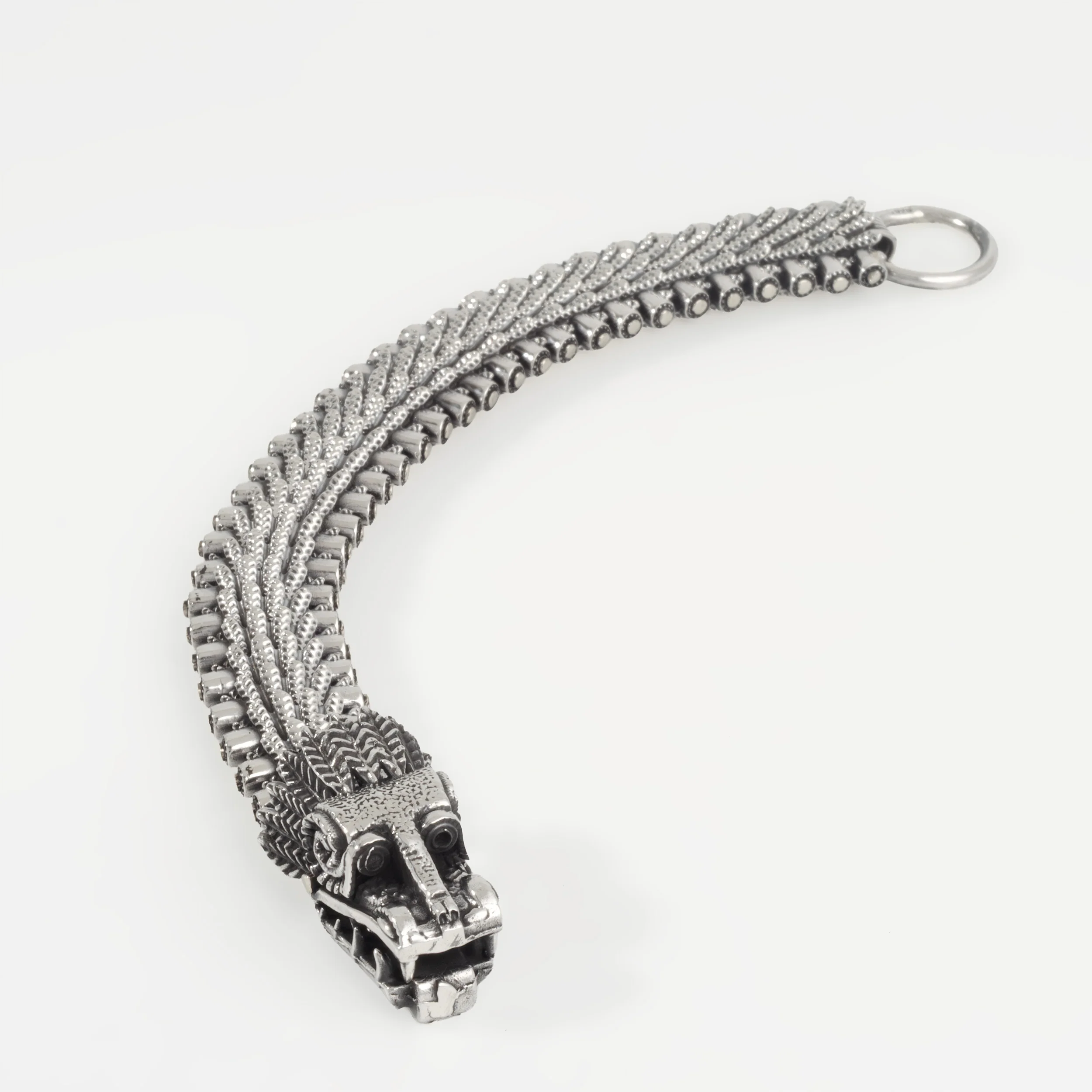 Sterling Silver Quetzalcoatl Bracelet - Image 5
