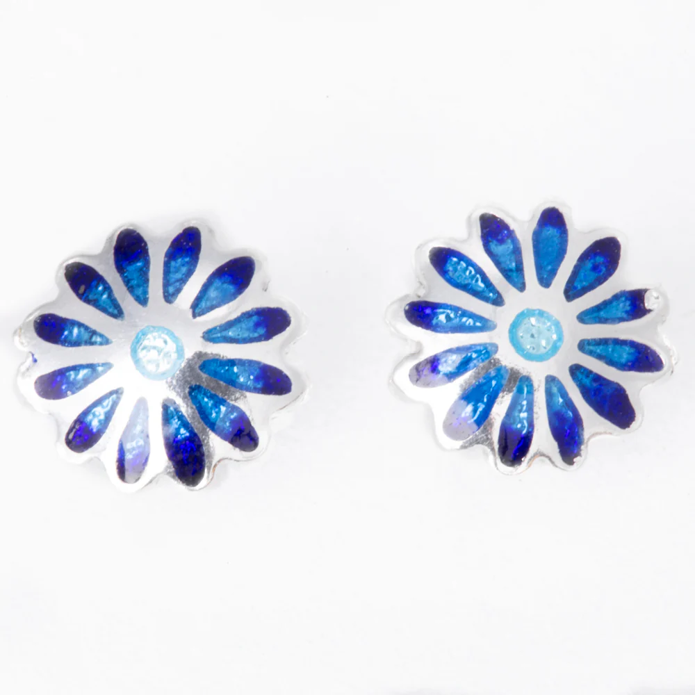 Sterling Silver Spring Stud Earrings - Image 9