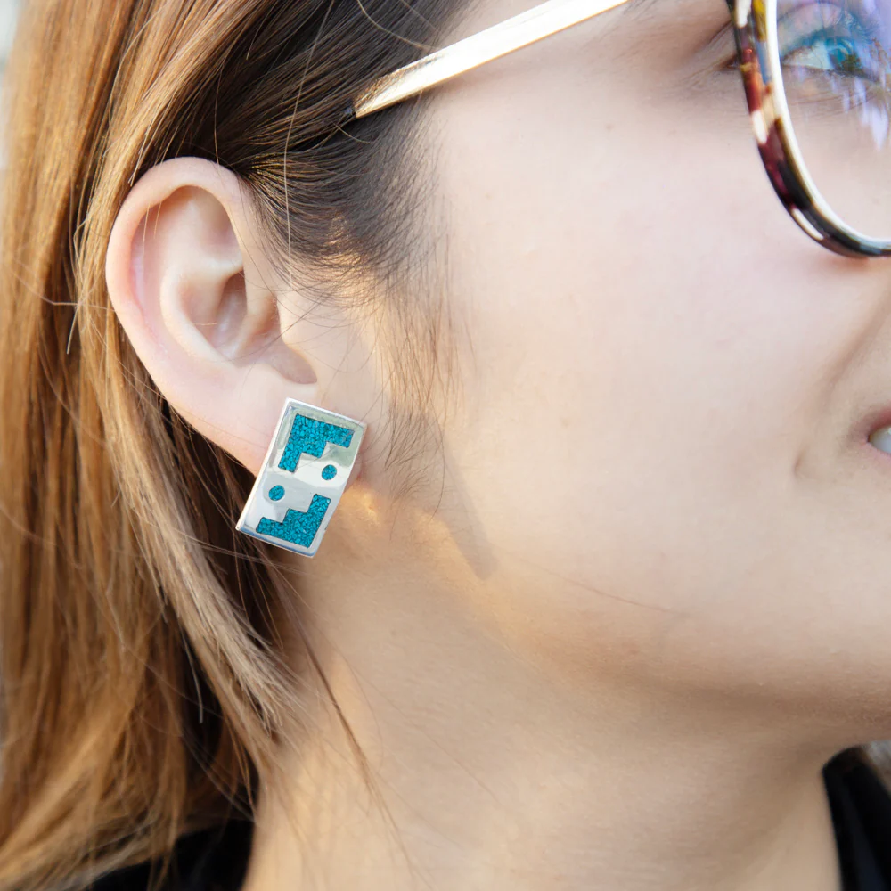 Sterling Silver Taxco's Stairs Earrings - Image 2