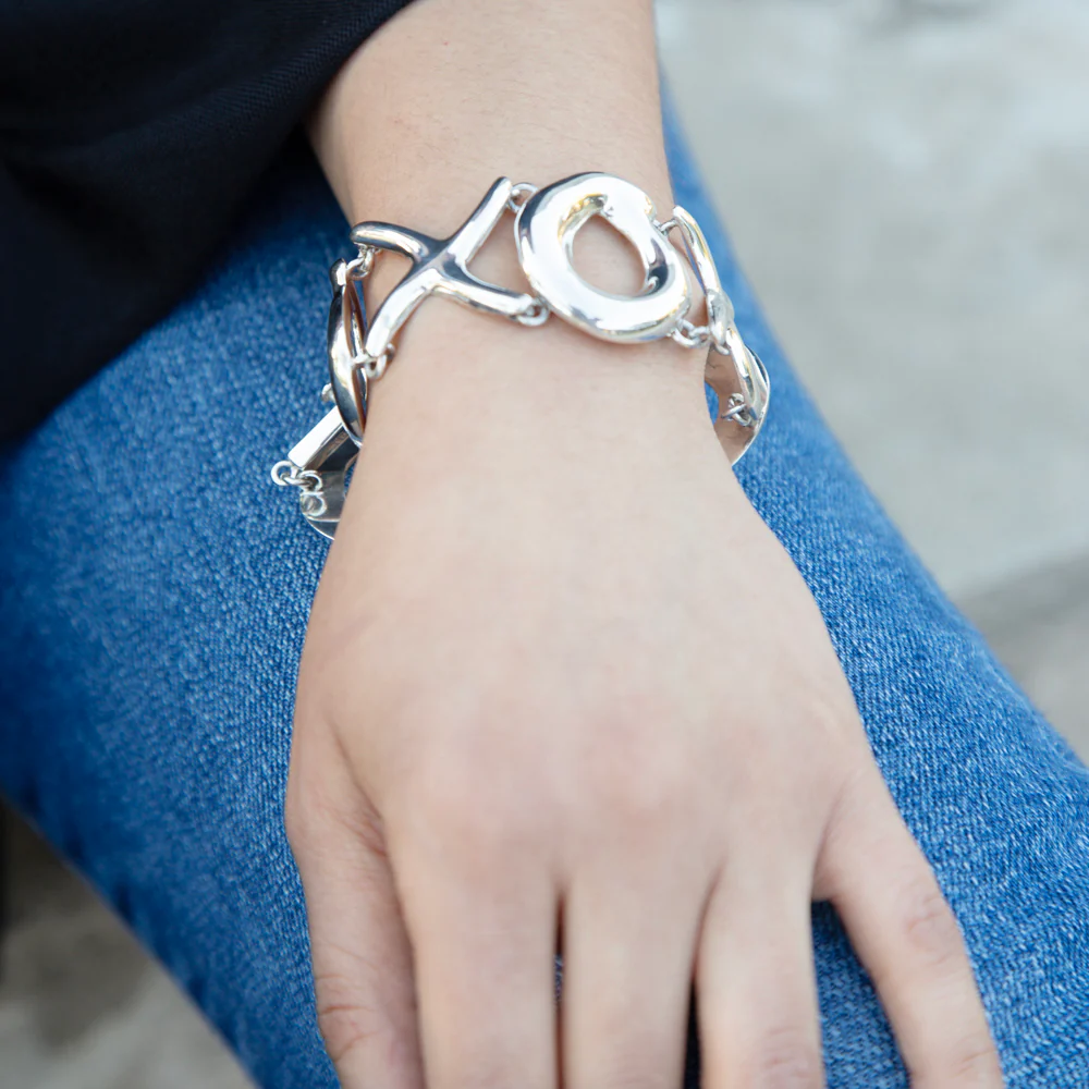 Sterling Silver XOXO Bracelet - Image 3