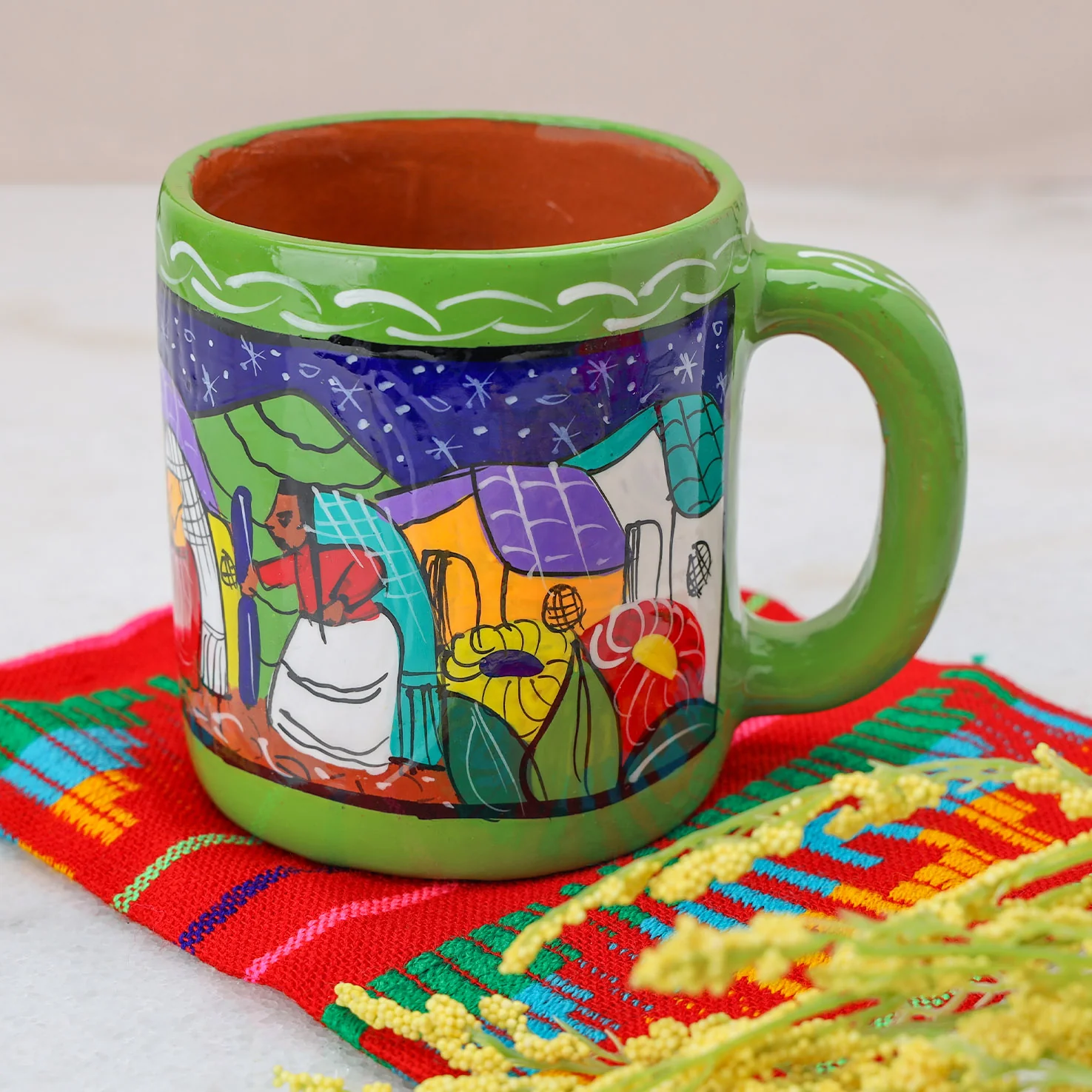 Storytelling Xalitla Clay Mug - Image 3