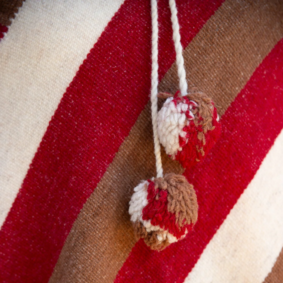 Tanamacoyan Naturally Dyed Wool Quexquemitl, Poncho - Image 2